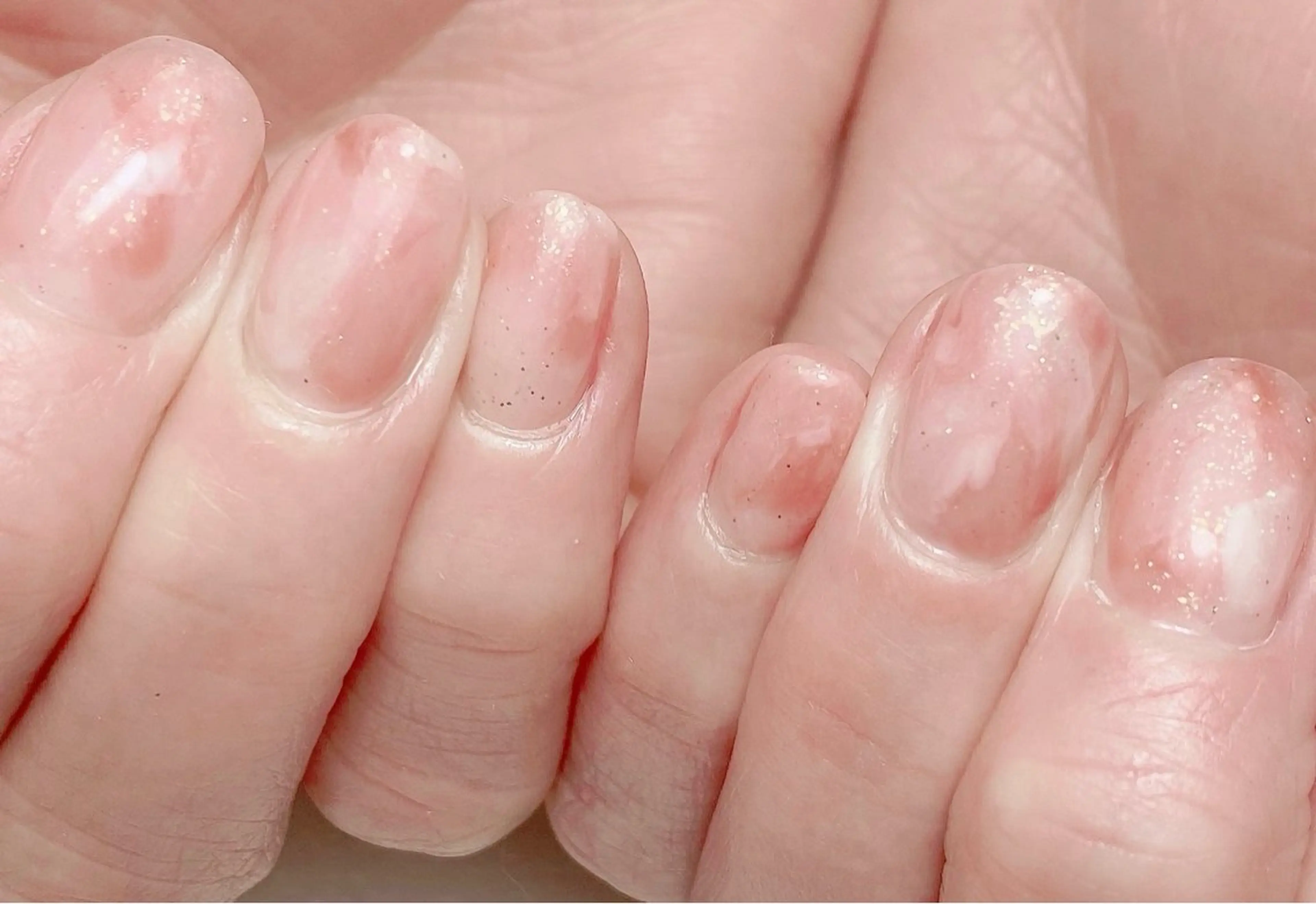 ネイル ニュアンスネイル ハンドネイル Nail Salon K 🧸美爪育成のネイルデザイン