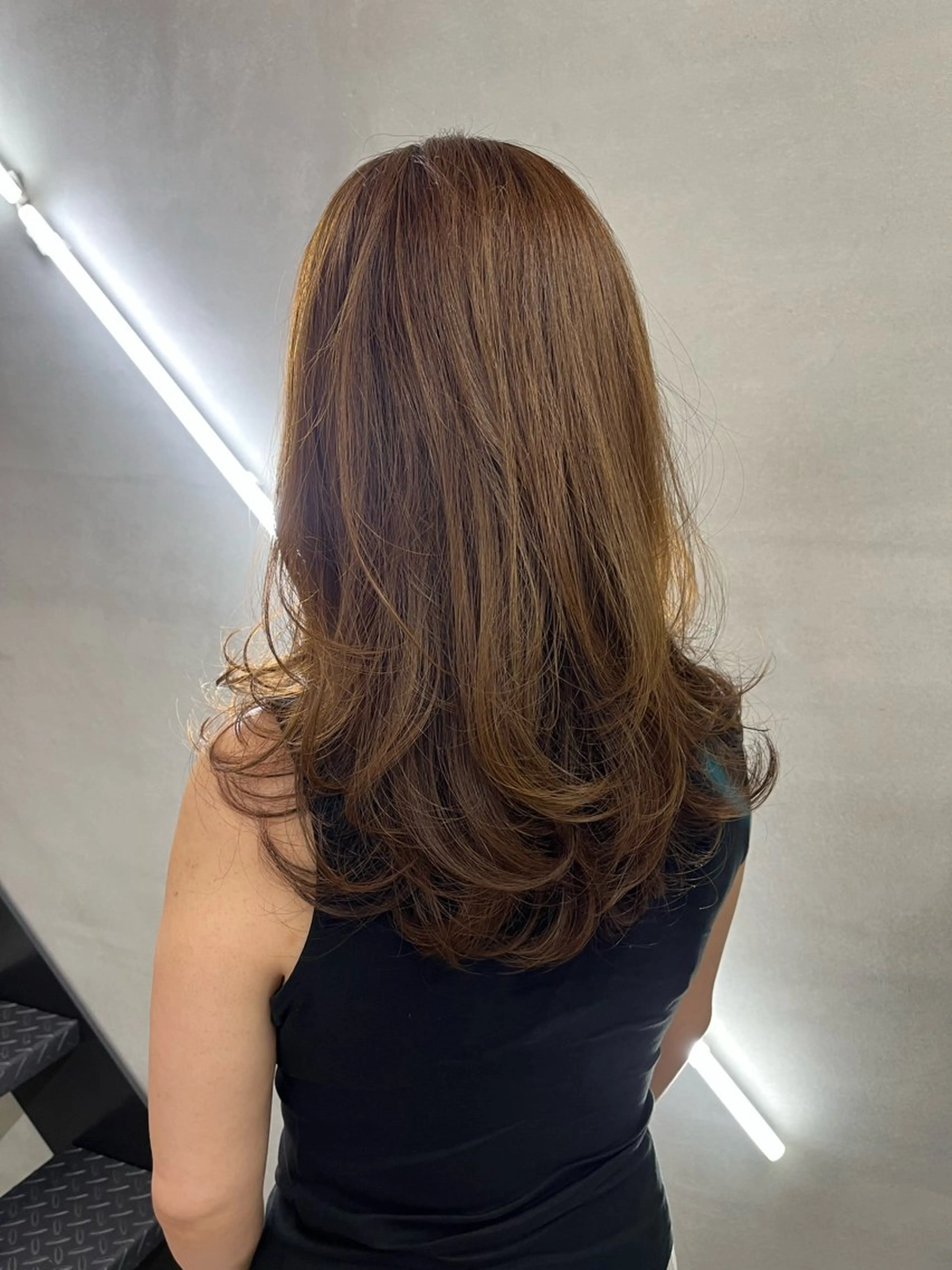 ロング カラー 坂本 天馬のヘアスタイル