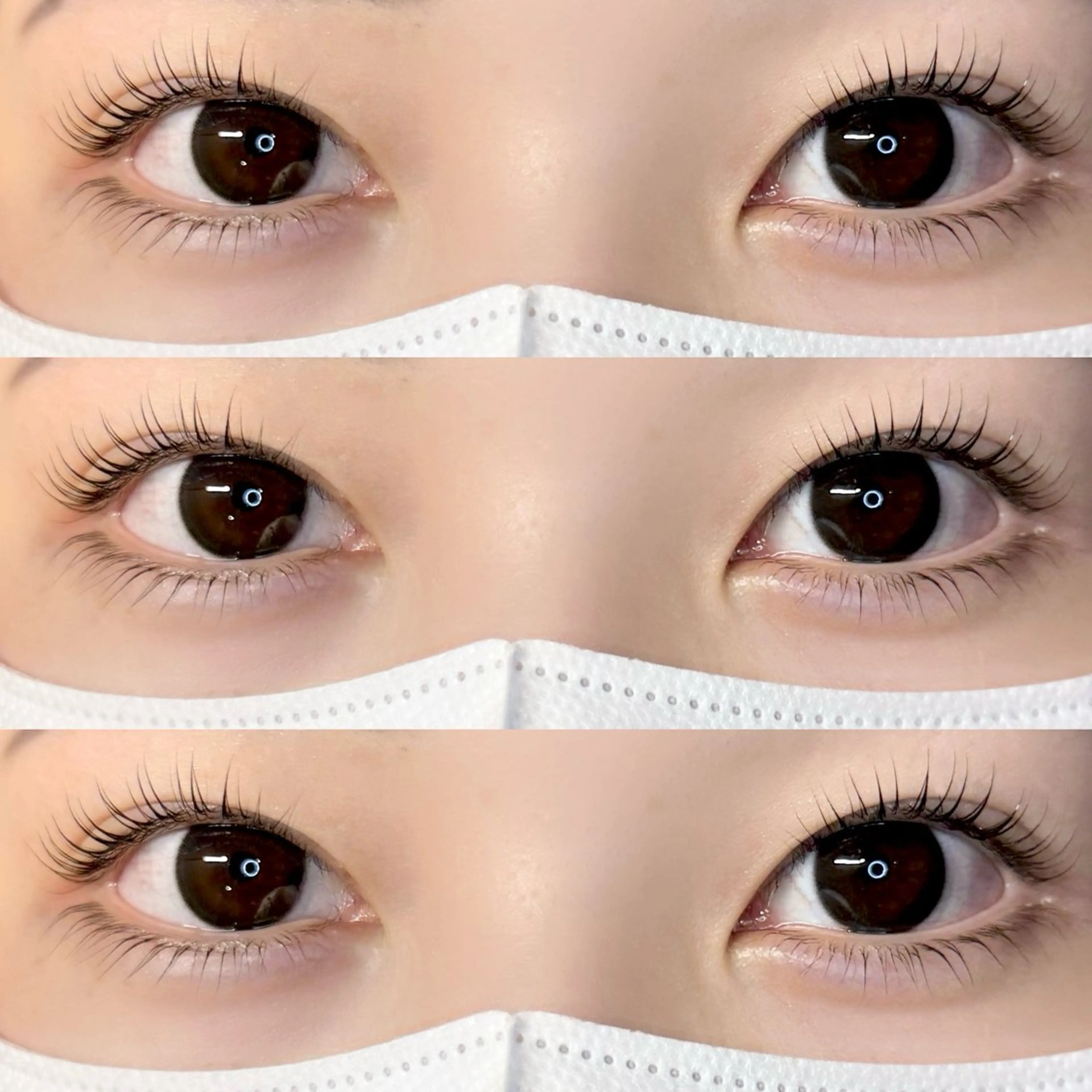 上下ケラチンラッシュリフトの写真