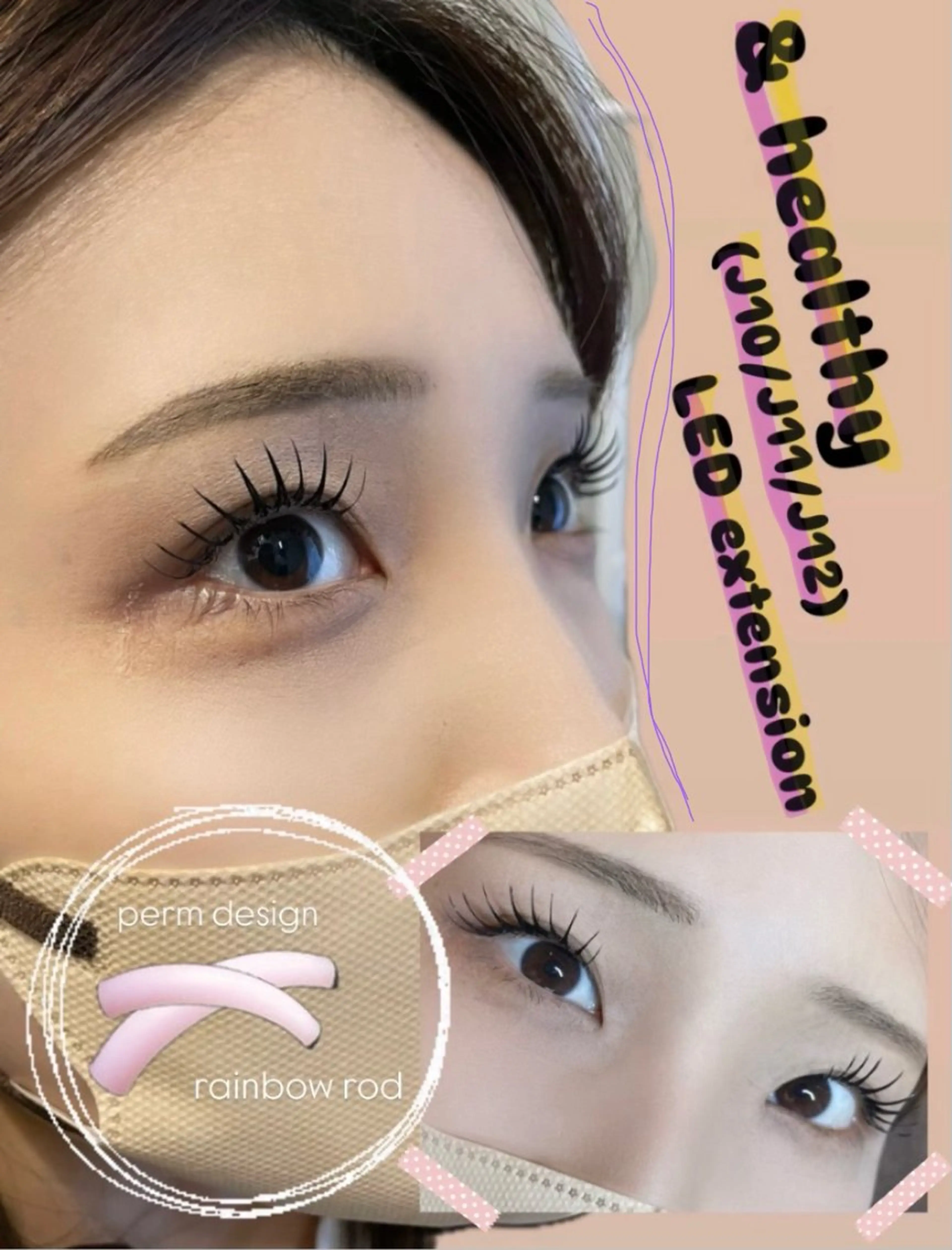 マツエク・マツパ マツエク 高技術/LED🔦 マツエク🦋/RANのマツエク・マツパデザイン