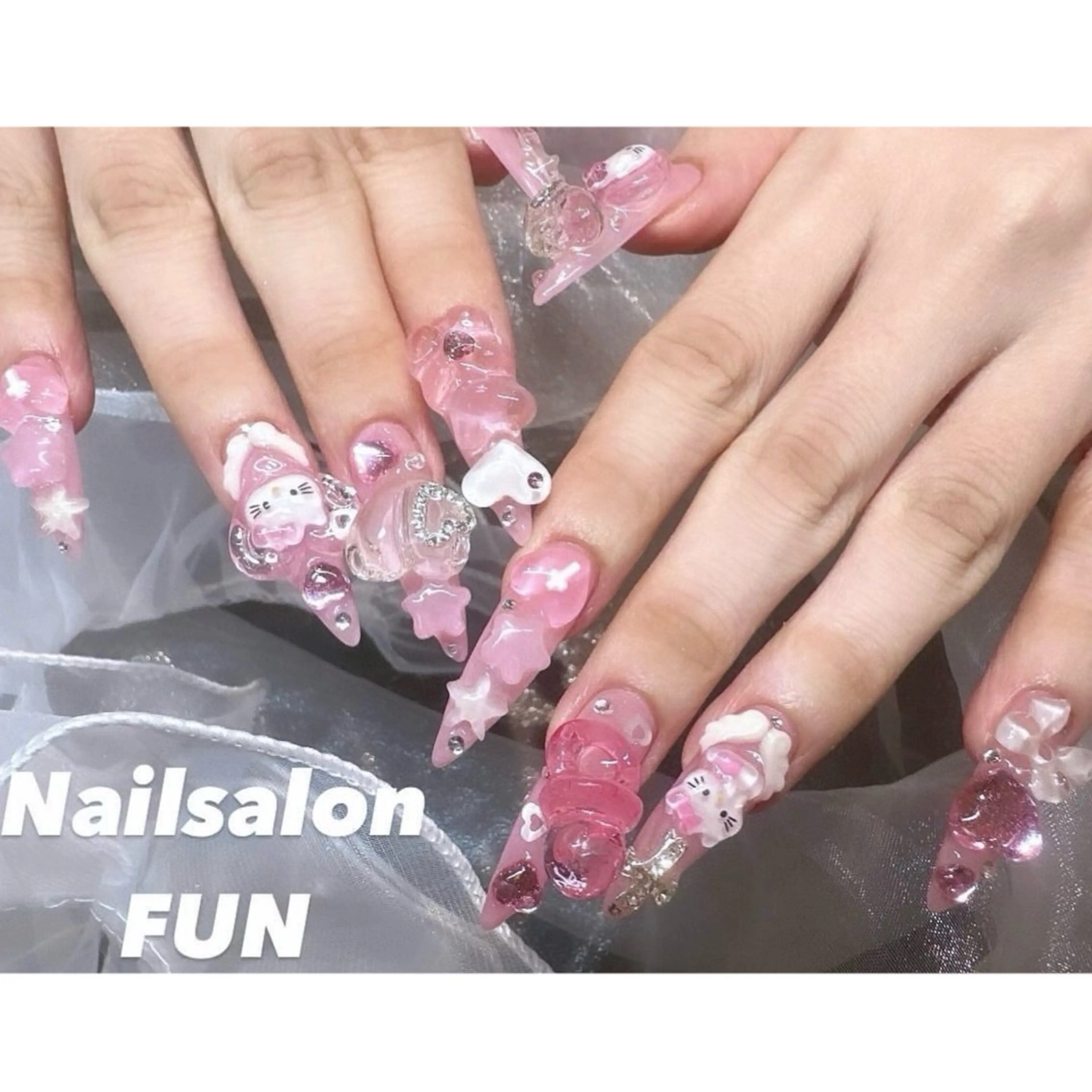ネイル アートネイル ロングネイル メンズネイル ショートネイル ネイルチップ Nailsalon FUN🌈のネイルデザイン