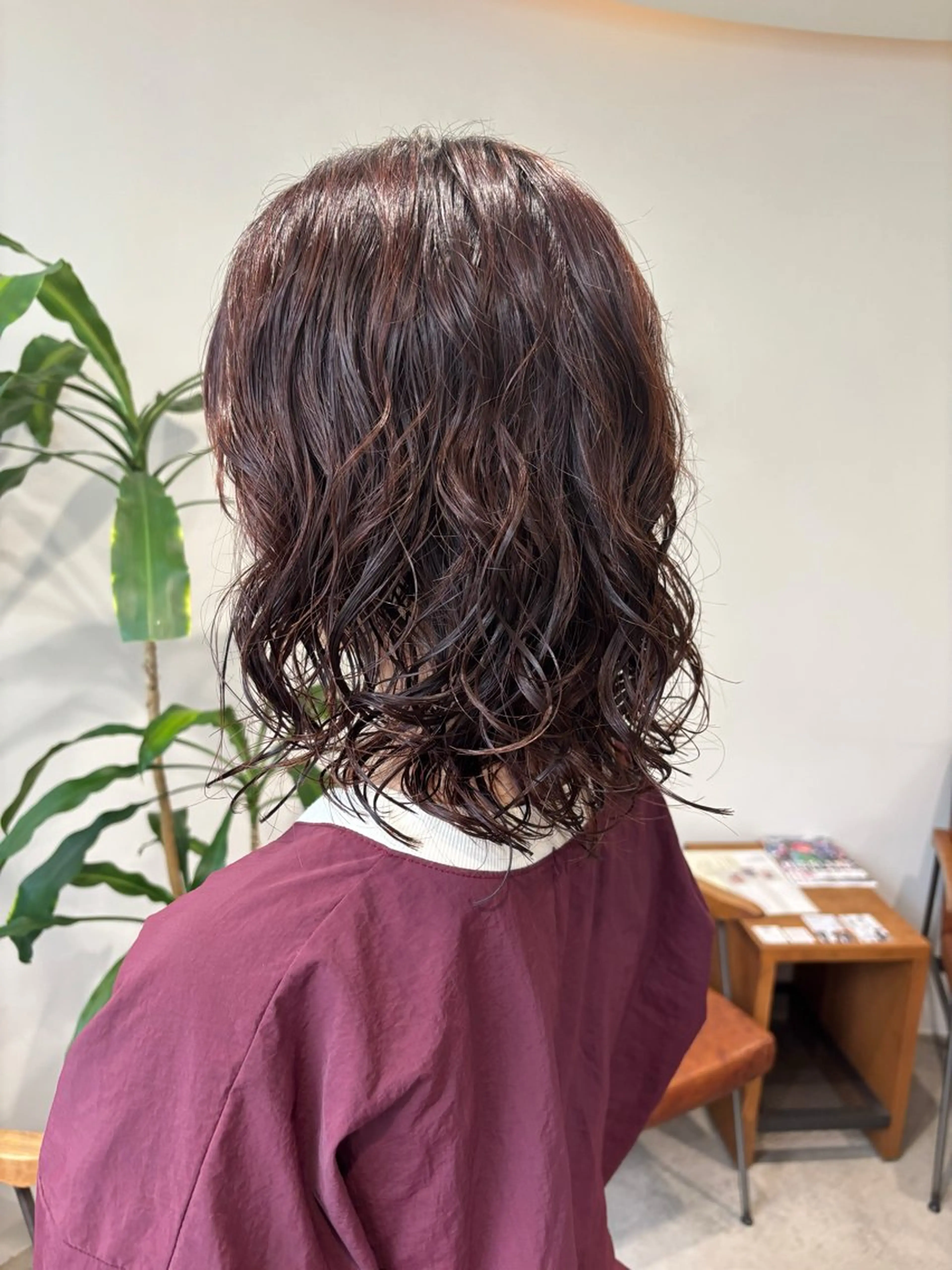 ミディアム パーマ ミディアムパーマ カット パーマ 梅田美容室/カット /Maoのヘアスタイル