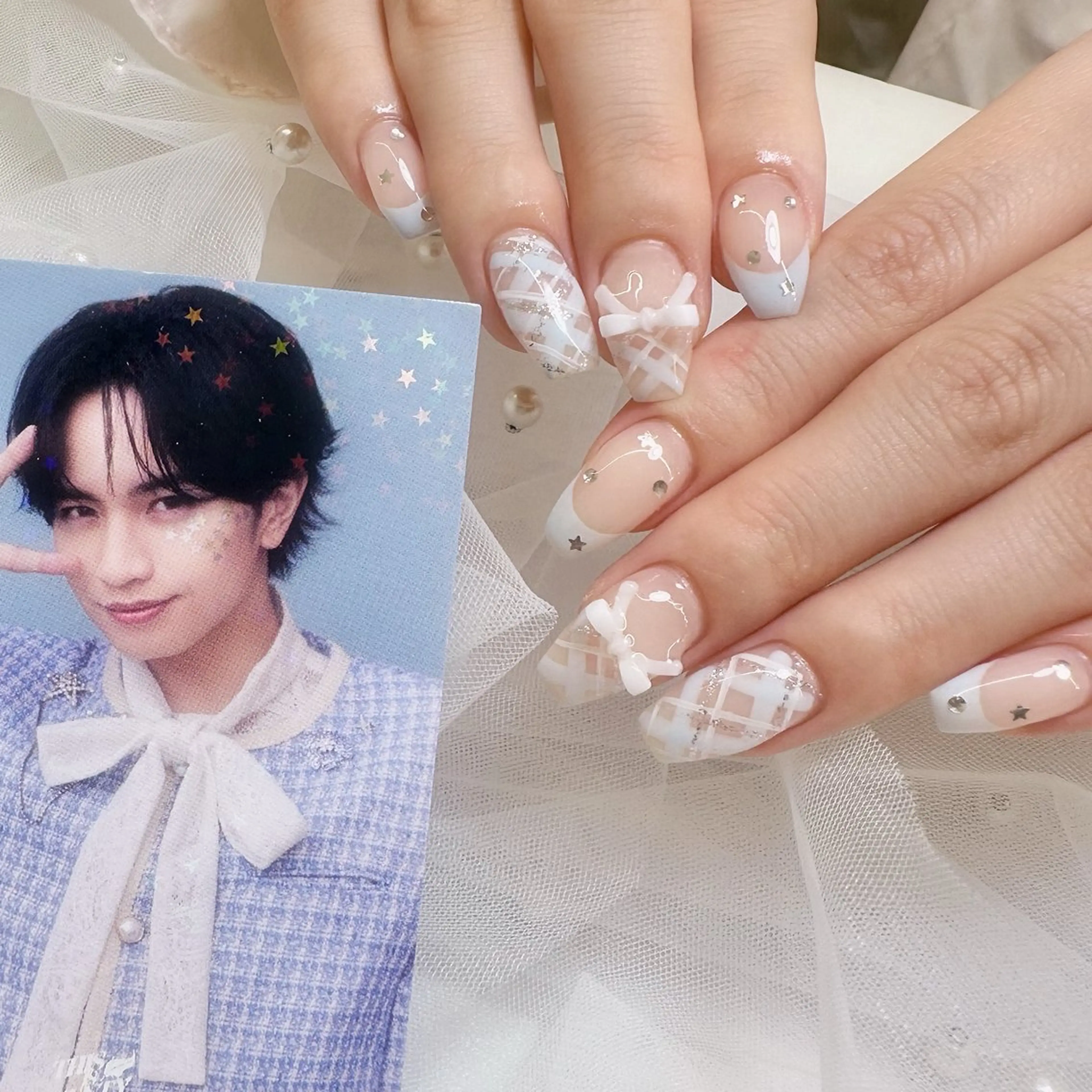 ネイル ハンドネイル nami🐰🎀 ガーリー/堺筋本町のネイルデザイン