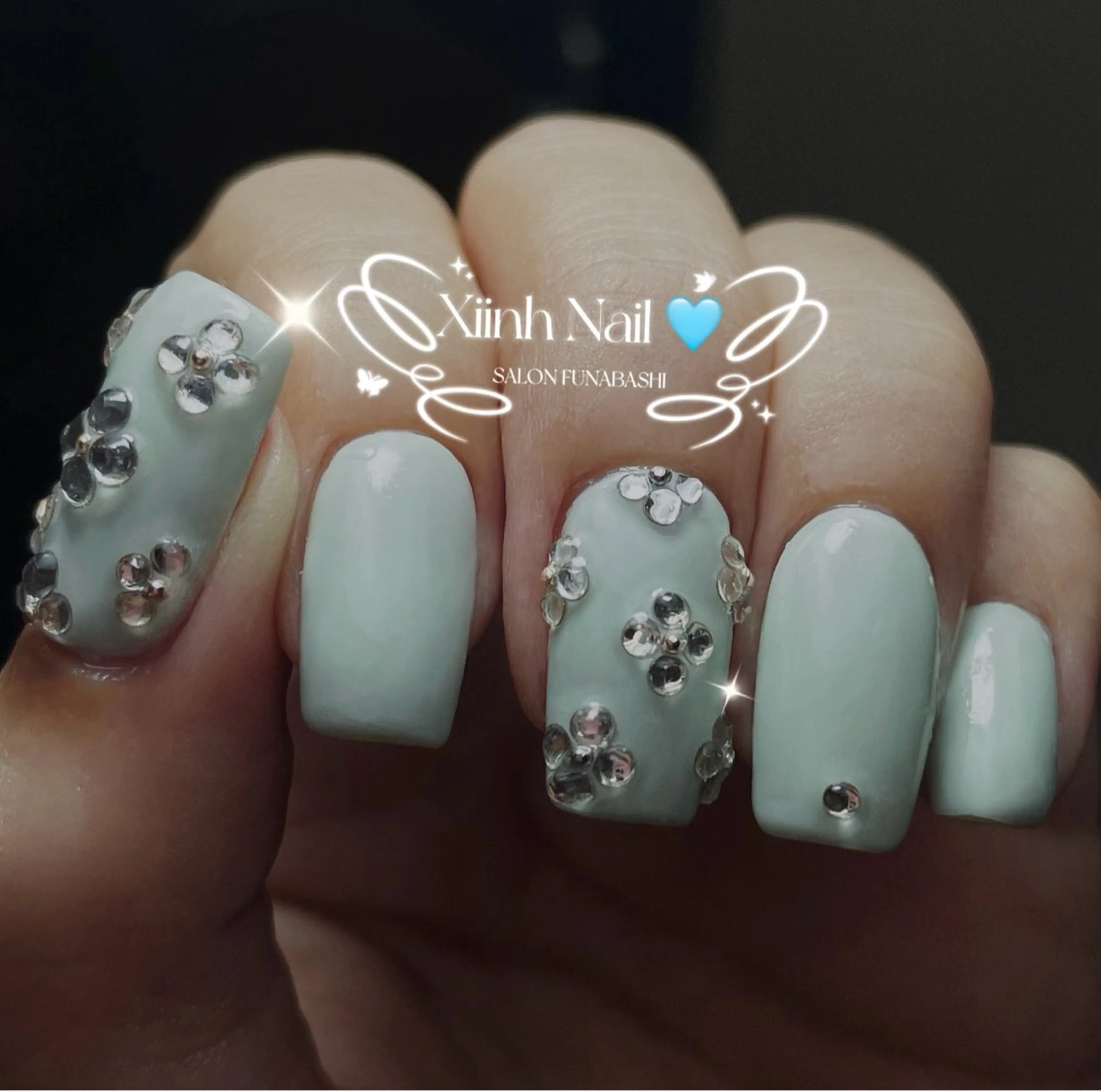 ネイル チークネイル 桜ネイル 長さ出し フットネイル ジェルネイル ハンドネイル XIINH NAIL SALONのネイルデザイン