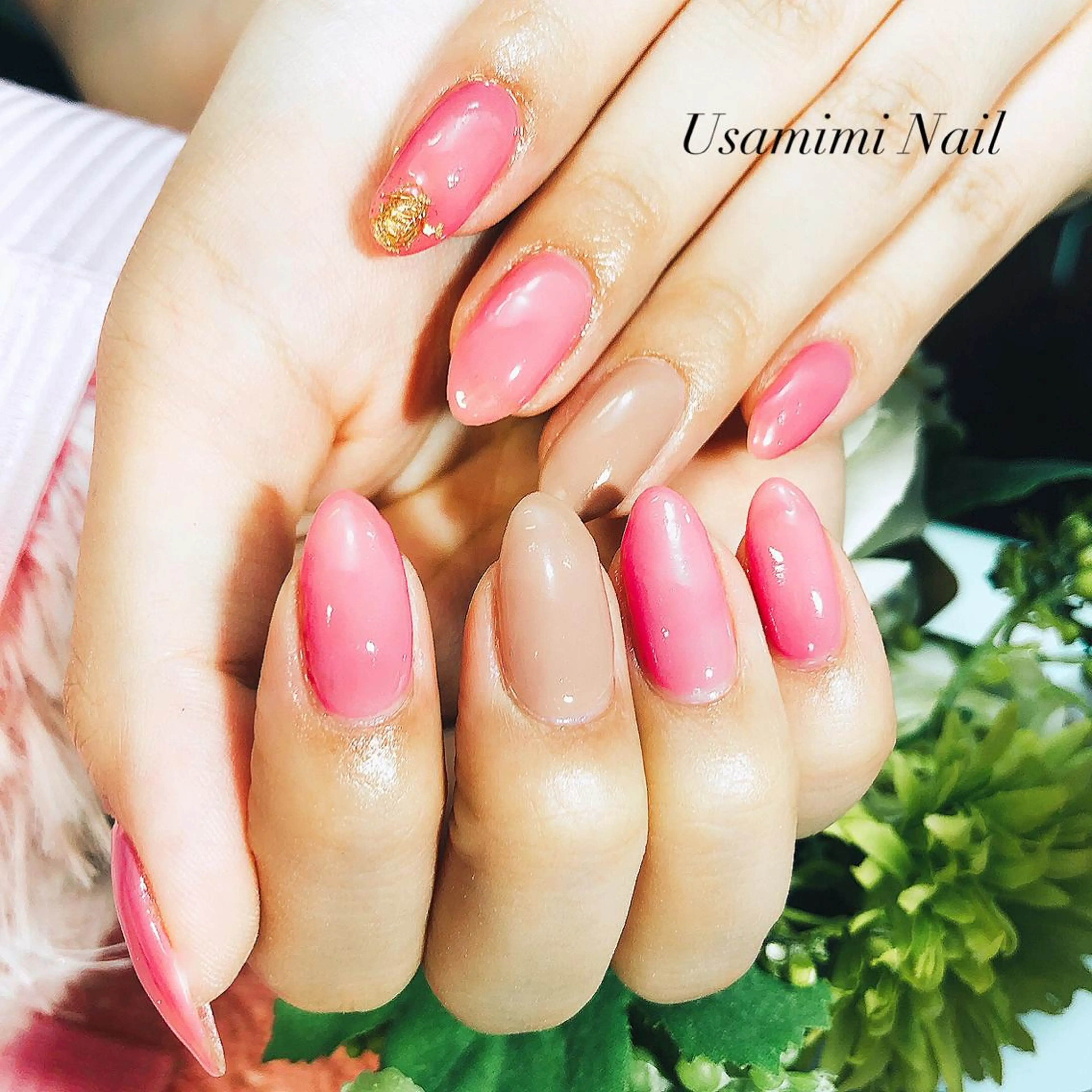 ネイル ニュアンスネイル USAMiMi 🐰💕のネイルデザイン