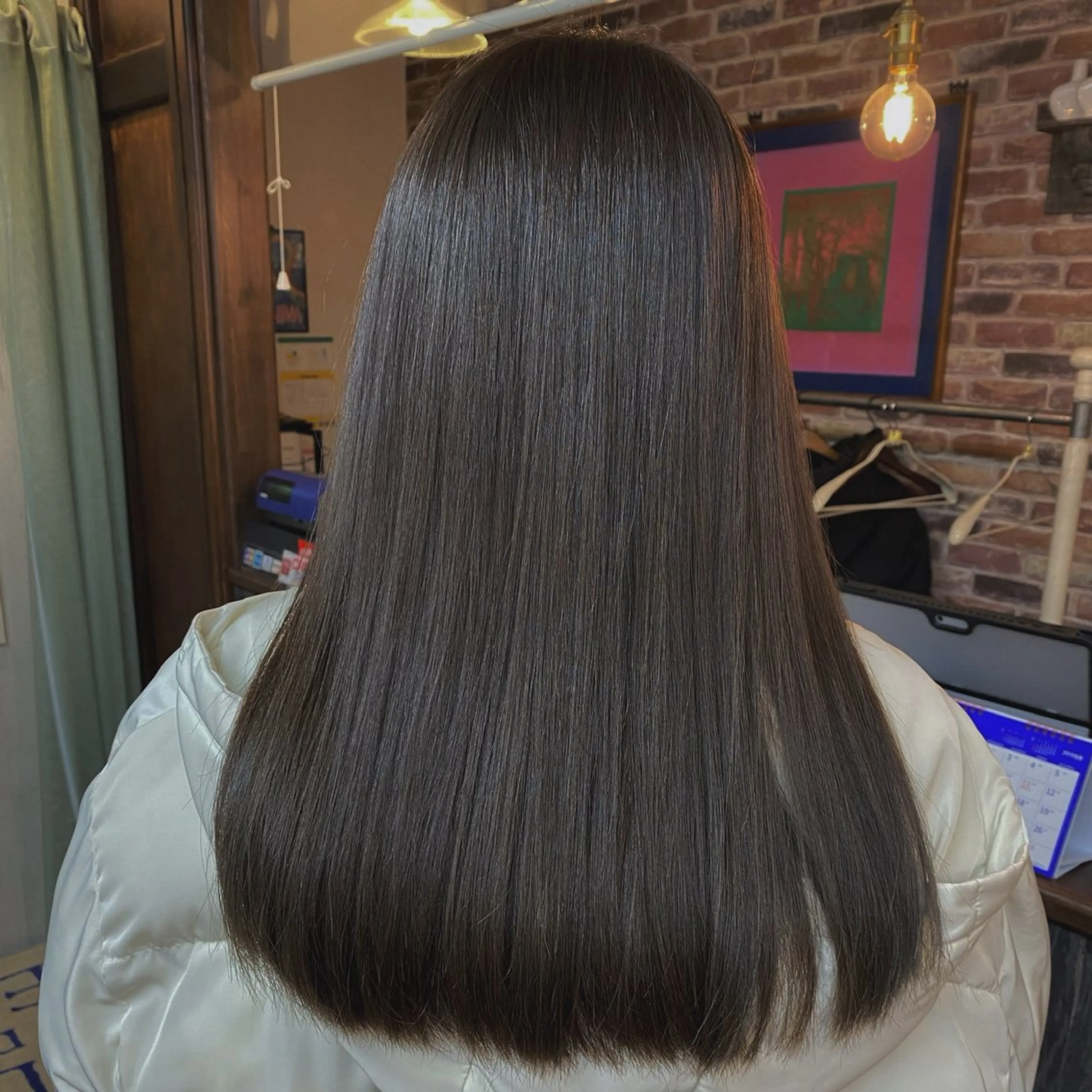 ロング カラー 渋谷 莉央のヘアスタイル