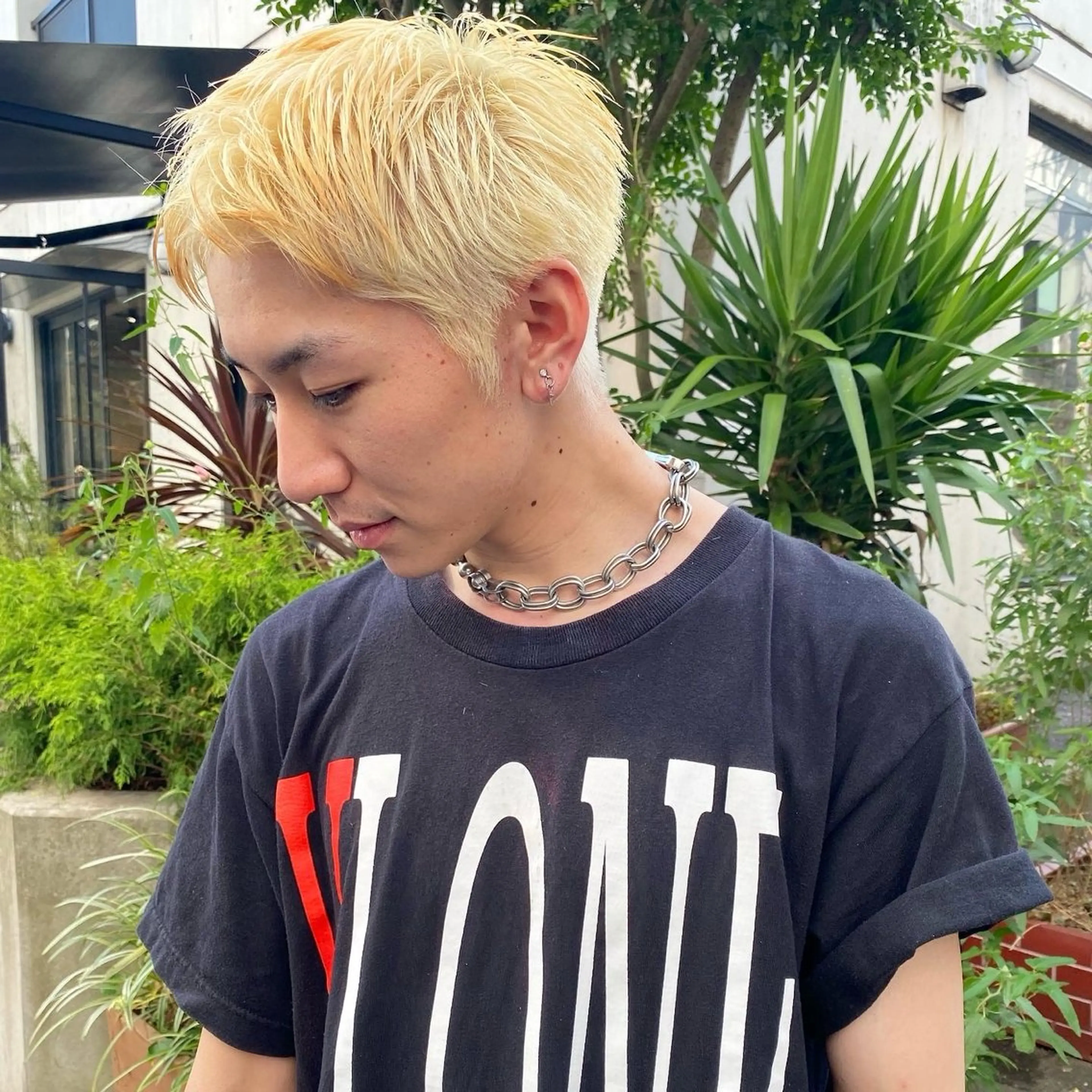 ショート カラー メンズ アップバング メンズ就活ヘア メンズパーマ メンズショート スパイキーショート 【池袋/スパイキー ショート】ⓝⓘⓜⓤのヘアスタイル