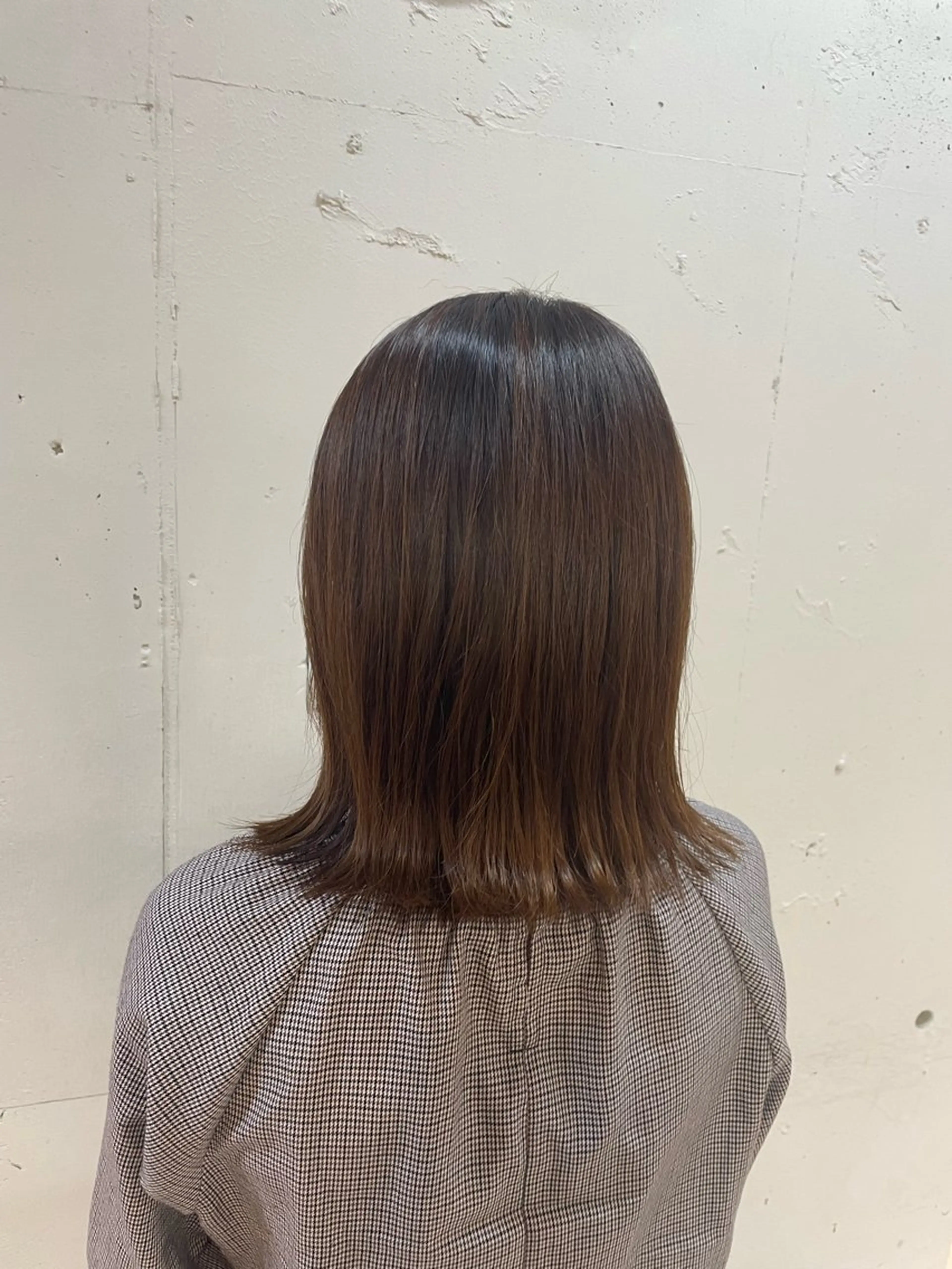 ミディアム カラー 🇰🇷韓国ボブ/ 縮毛矯正🇰🇷愛誠のヘアスタイル