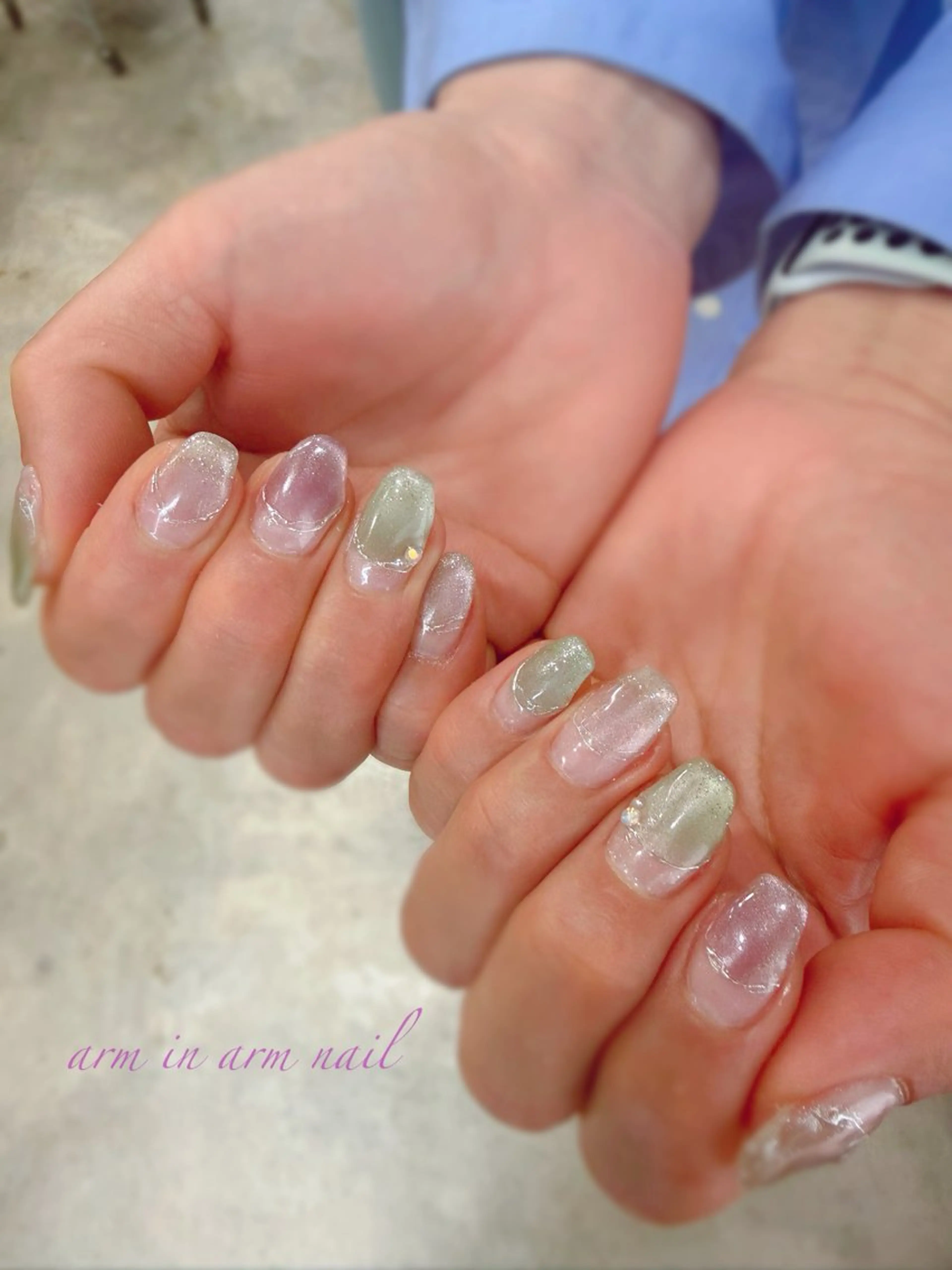 ネイル arm in arm ︎✿Yamamotoのマツエク・マツパデザイン