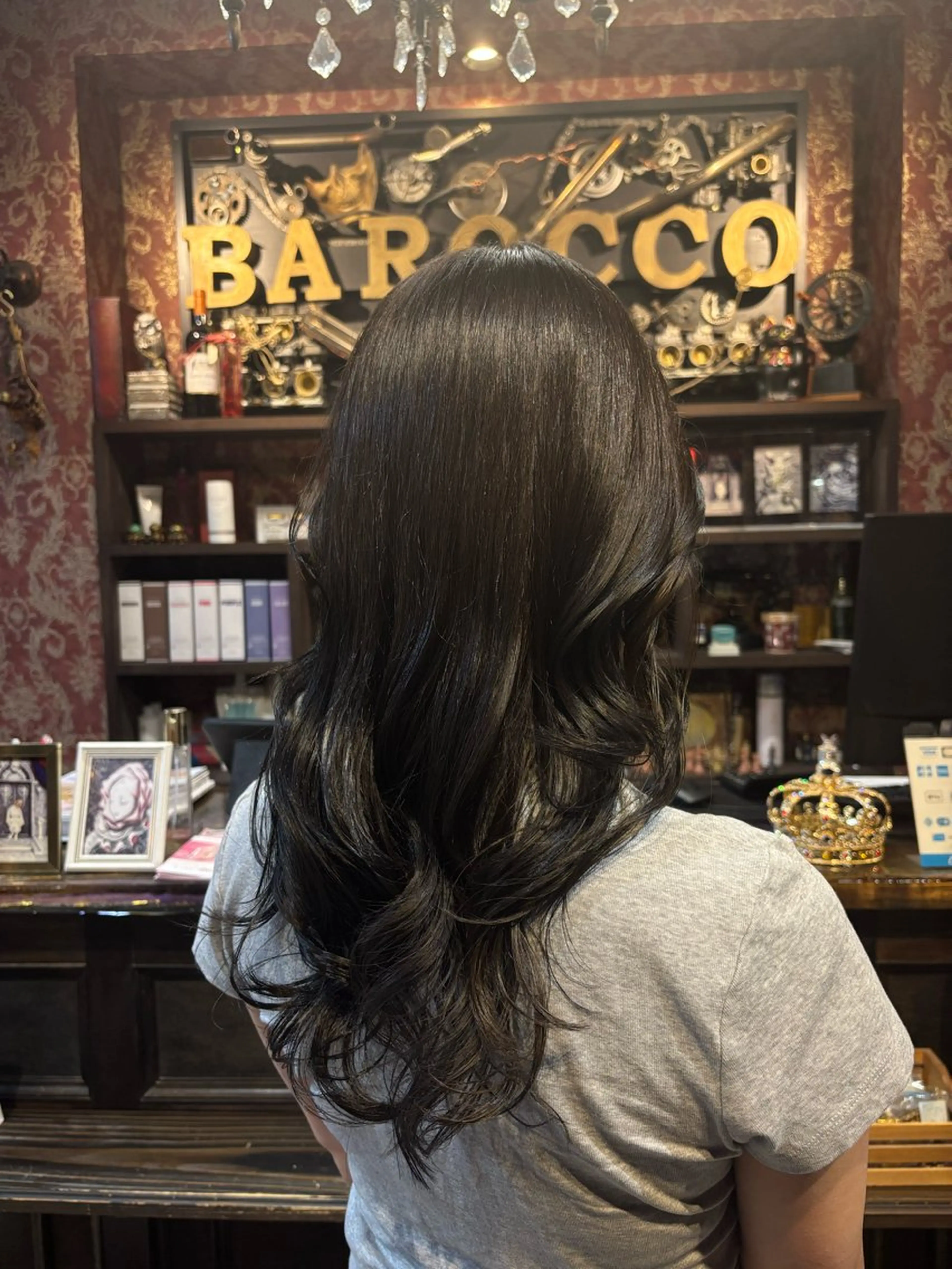 カラー 黒髪 ブリーチ ヘアカラー トリートメント Barocco 🎀ヒメ🎀(19)のヘアスタイル