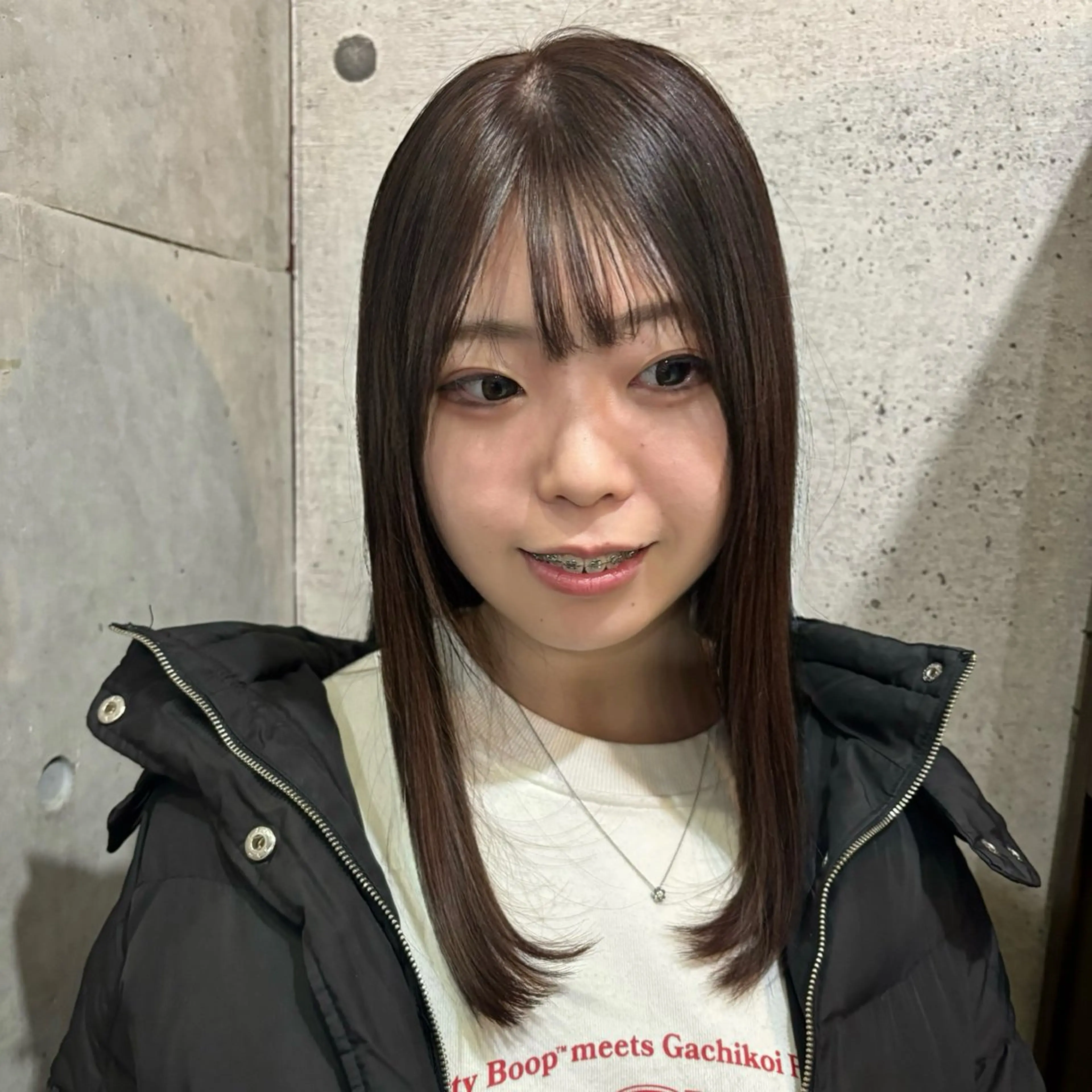 カラー ブラウンカラー ナチュラルブラウン ヘアカラー HAGA HINAのヘアスタイル