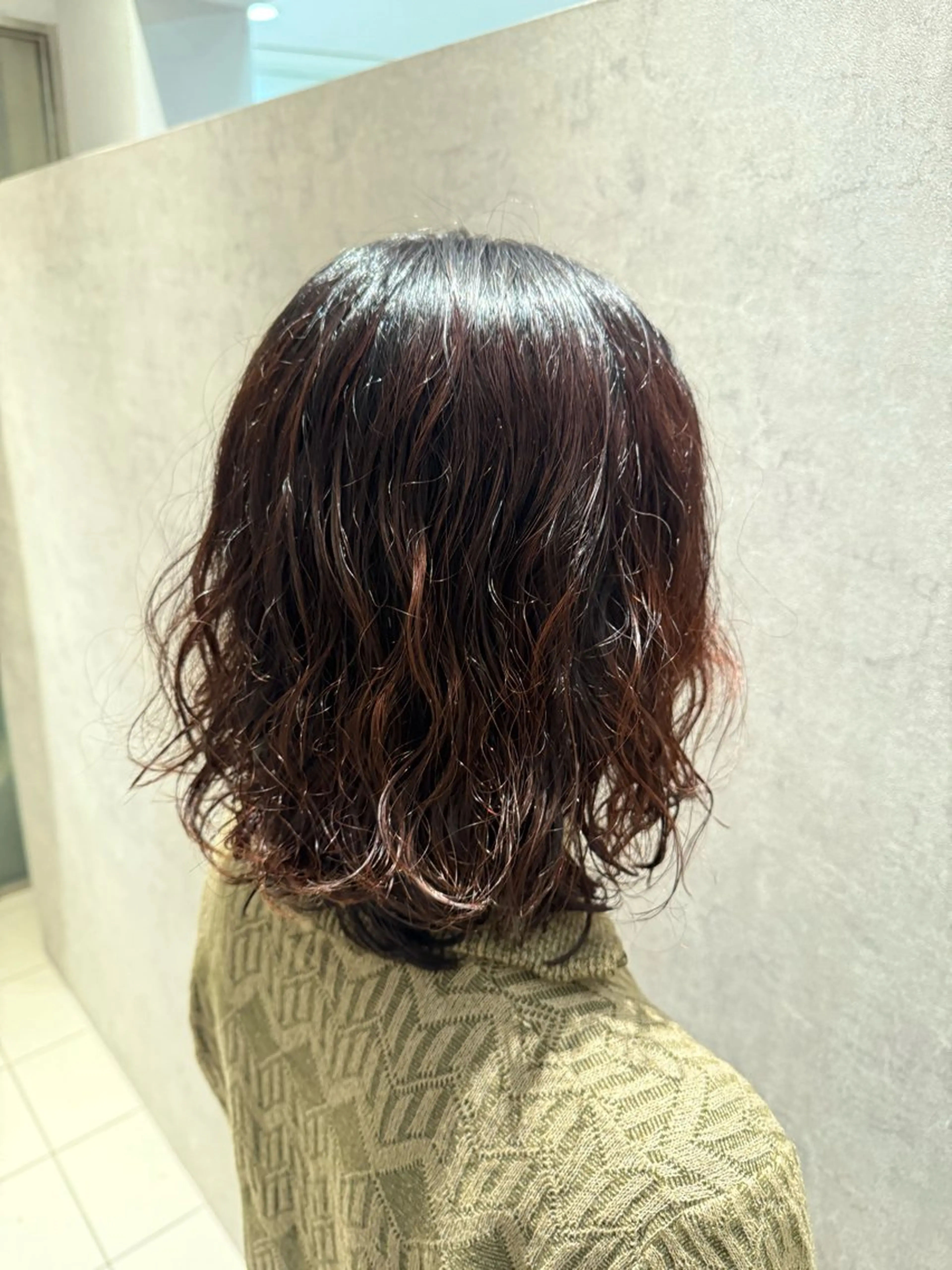 ミディアム パーマ ミディアムパーマ パーマ cura所属・ボブパーマ/カラー RIN⋆⸜🔔⸝‍⋆のヘアスタイル