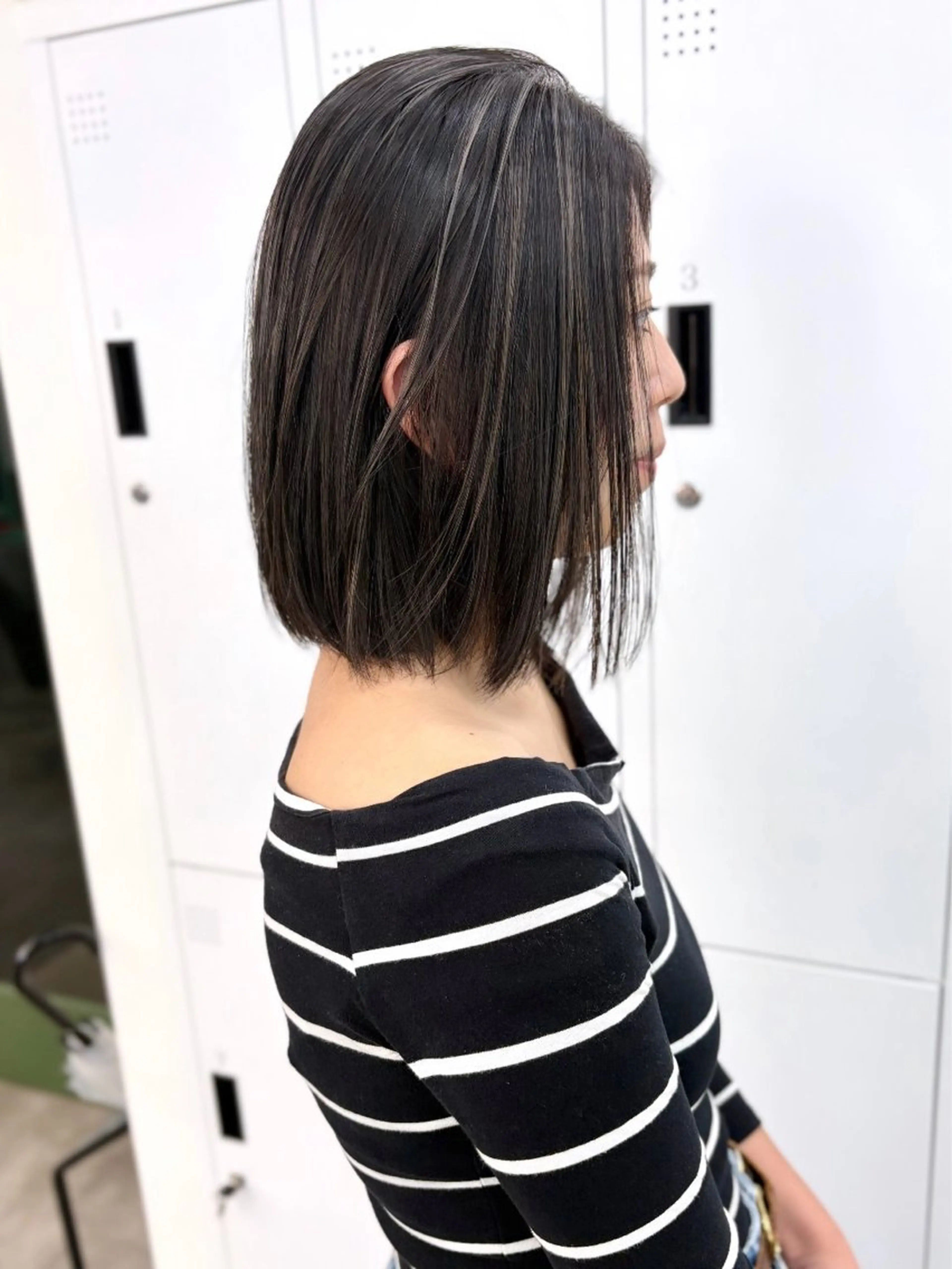 ミディアム ヘアカラー トリートメント Miyu🌊/海外 風ハイライトのヘアスタイル