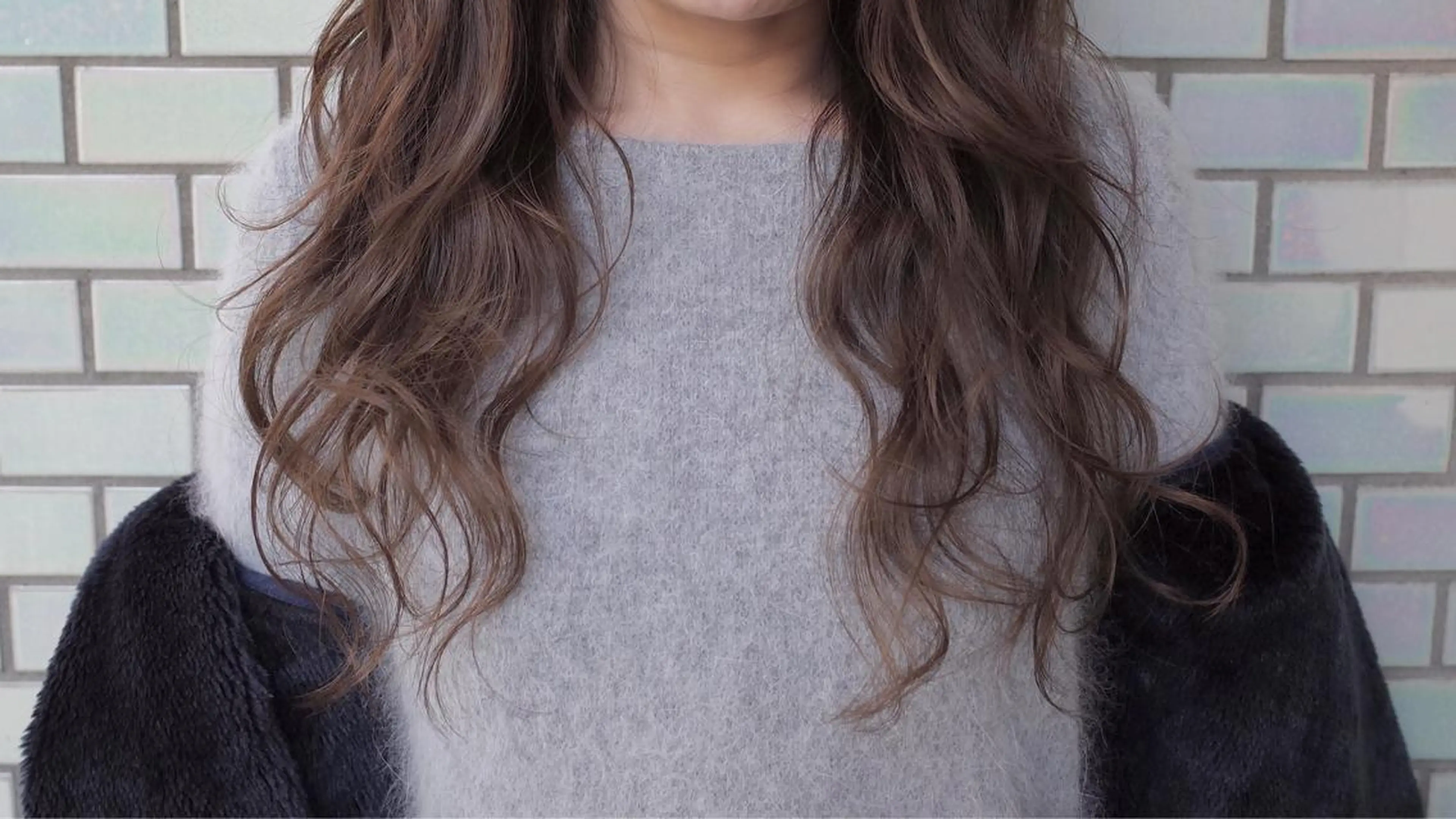 ロング カラー グレージュ イルミナカラー 当日予約🆗✂︎ ウエモト　タクのヘアスタイル