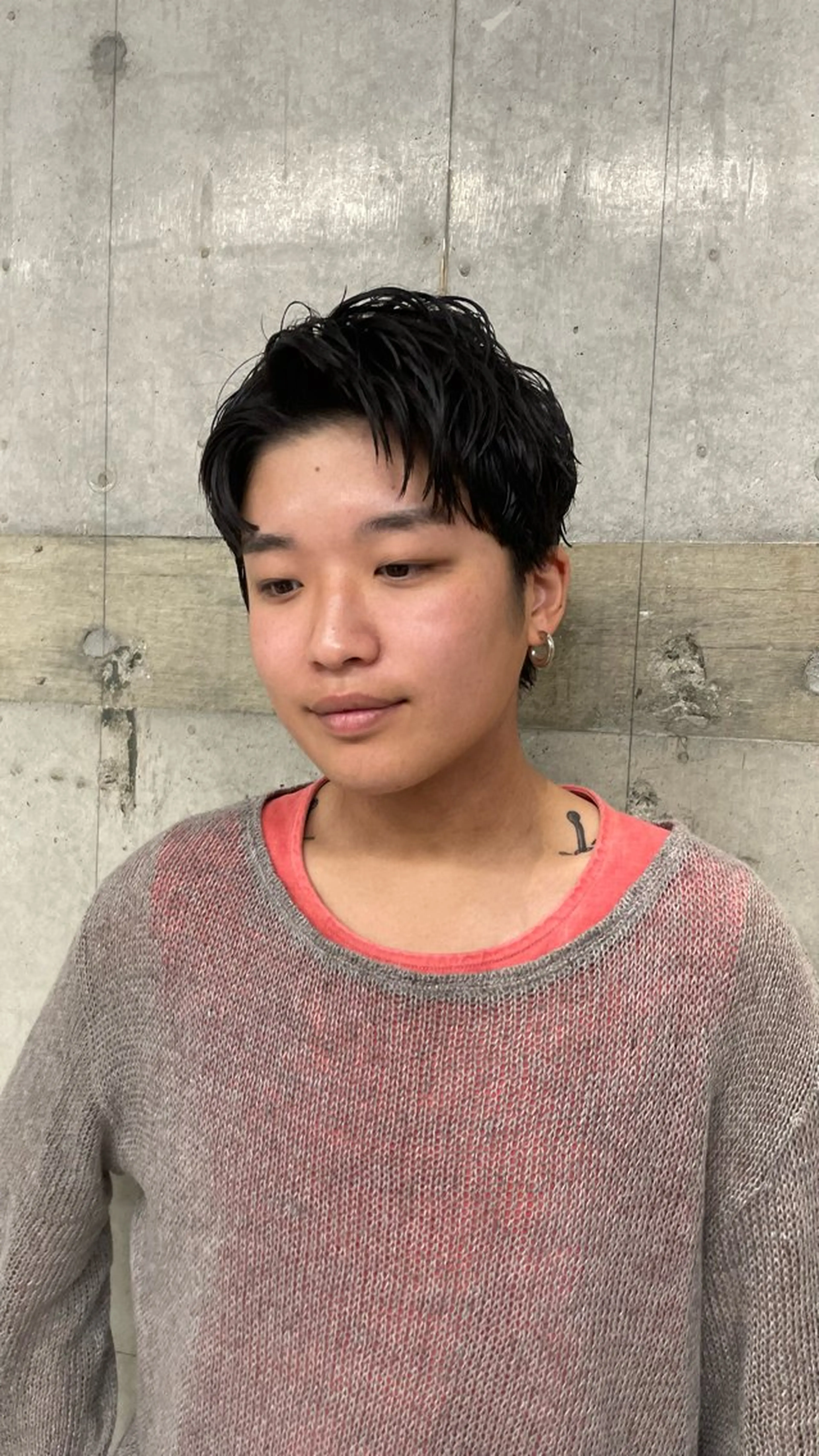 ショート 似合わせパーマ 鮫島竜海のヘアスタイル