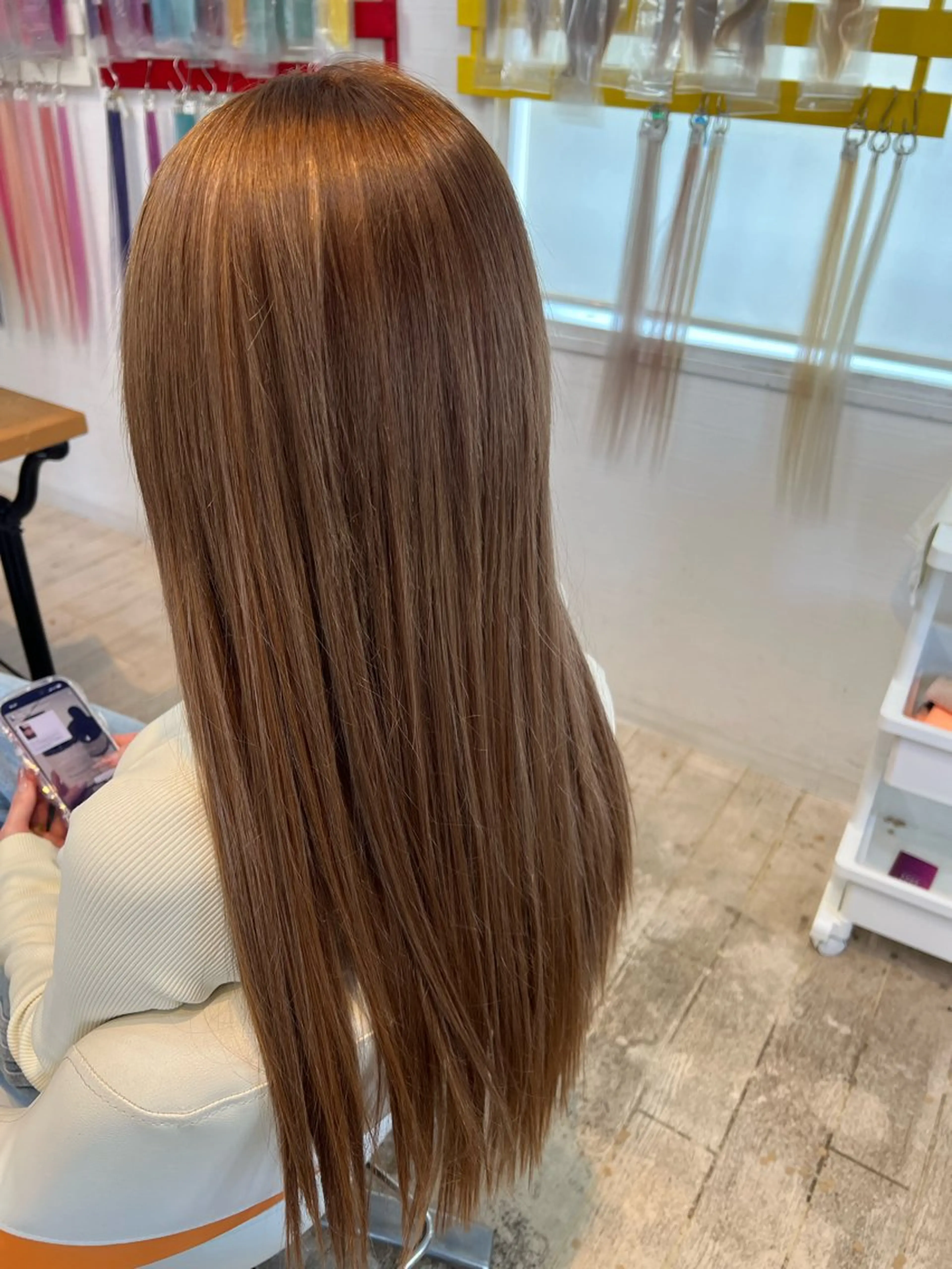 ロング エクステ 辻村 遥楓のヘアスタイル