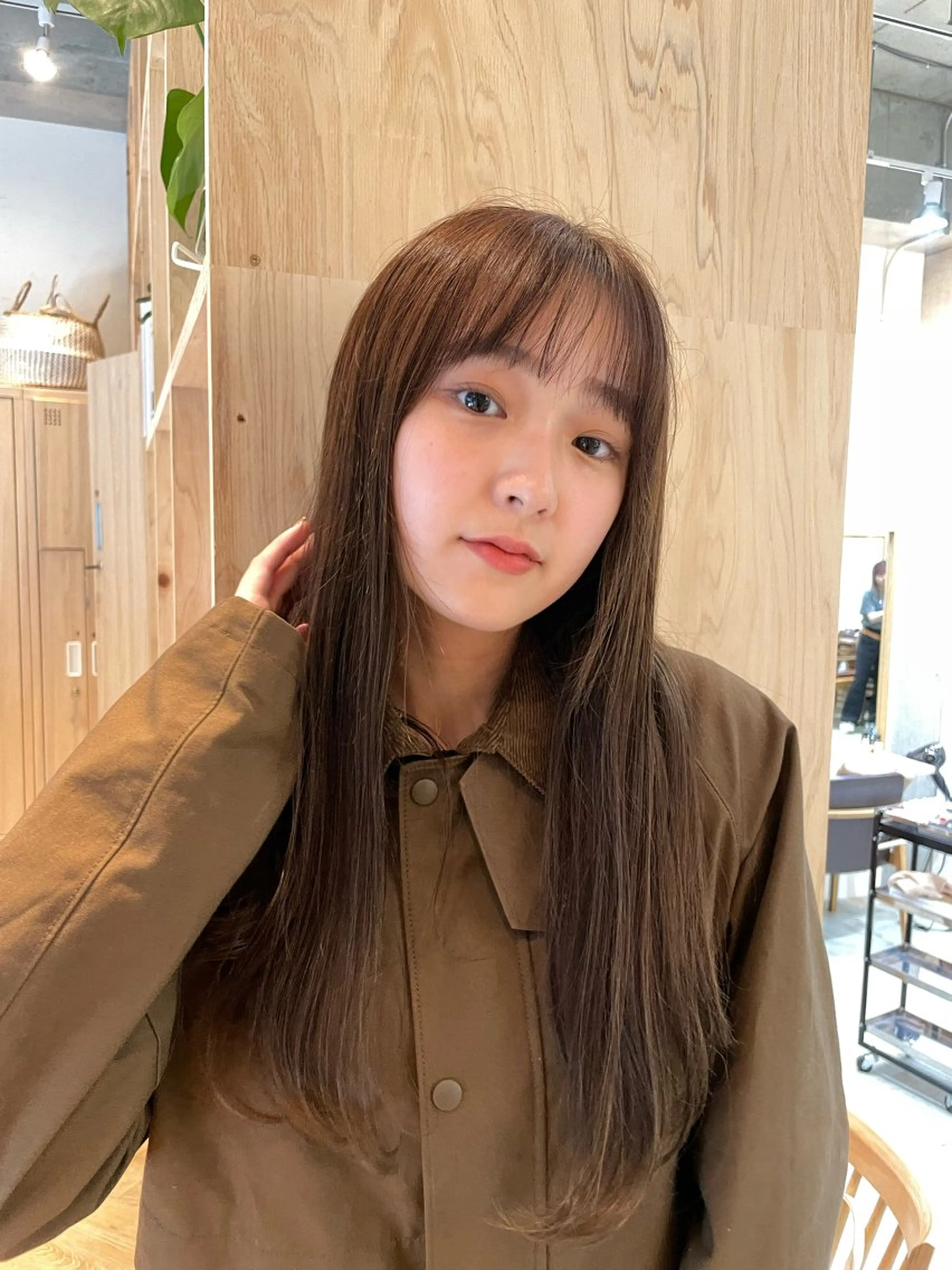 ロング トリートメント ヘアカラー トリートメント 似合わせ/ベージュ /レイヤー/りほ🤍のヘアスタイル