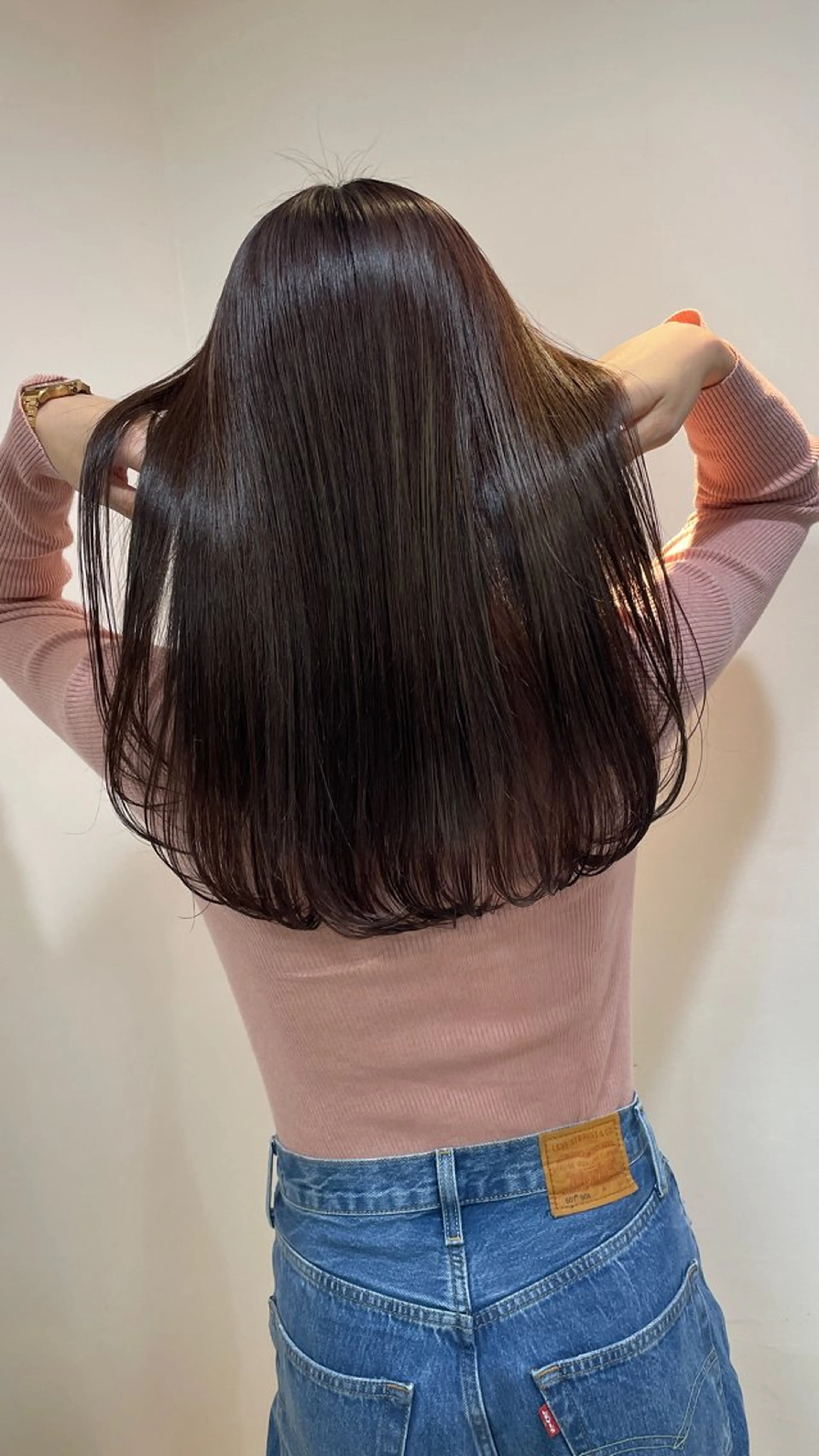 ロング カラー カット ヘアカラー トリートメント 表参道🌿赤み消し カラー/チナツのヘアスタイル