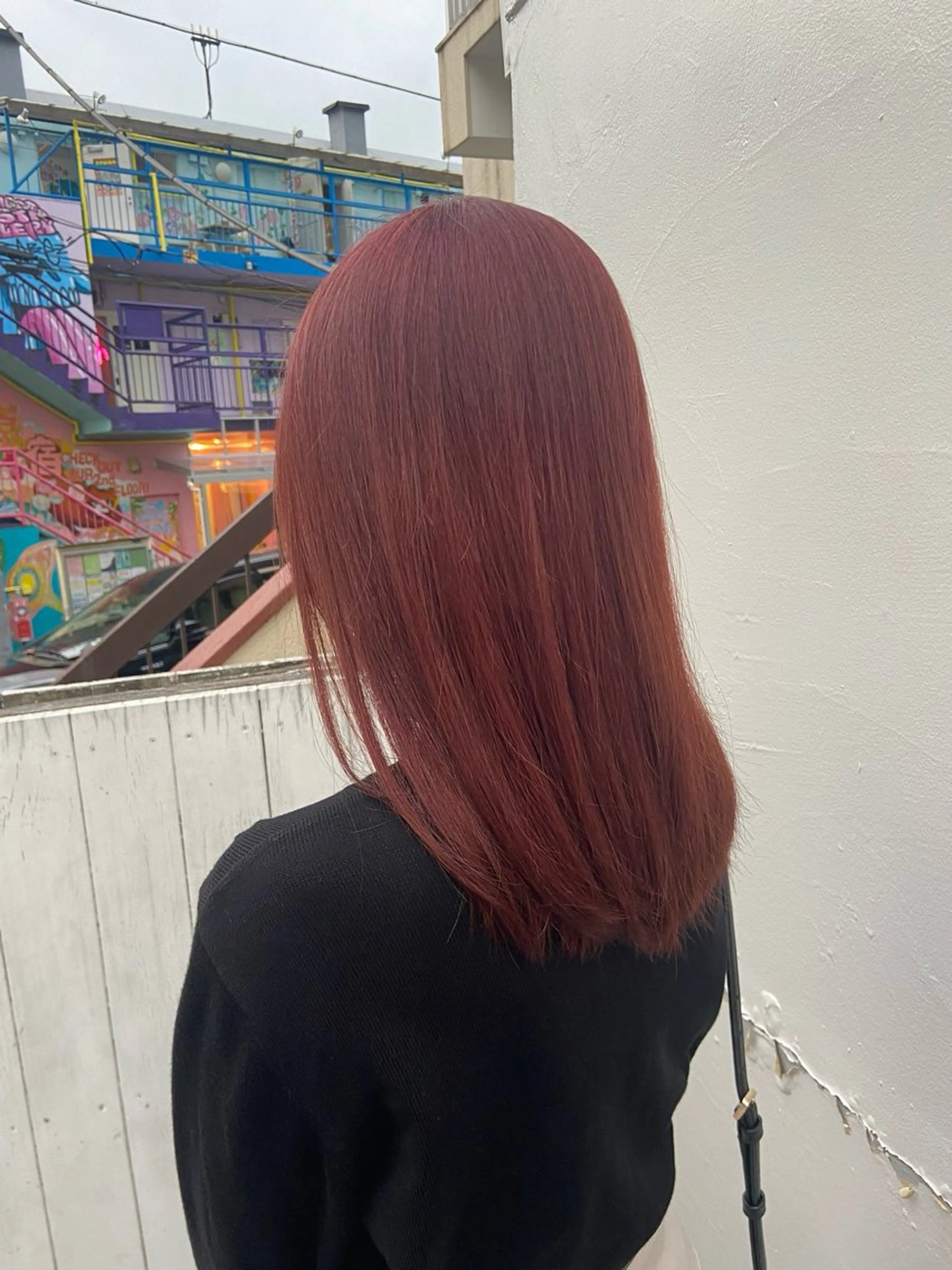 セミロング ヘアカラー トリートメント 髪質改善/ヘアケア coiiはしもとはなのヘアスタイル