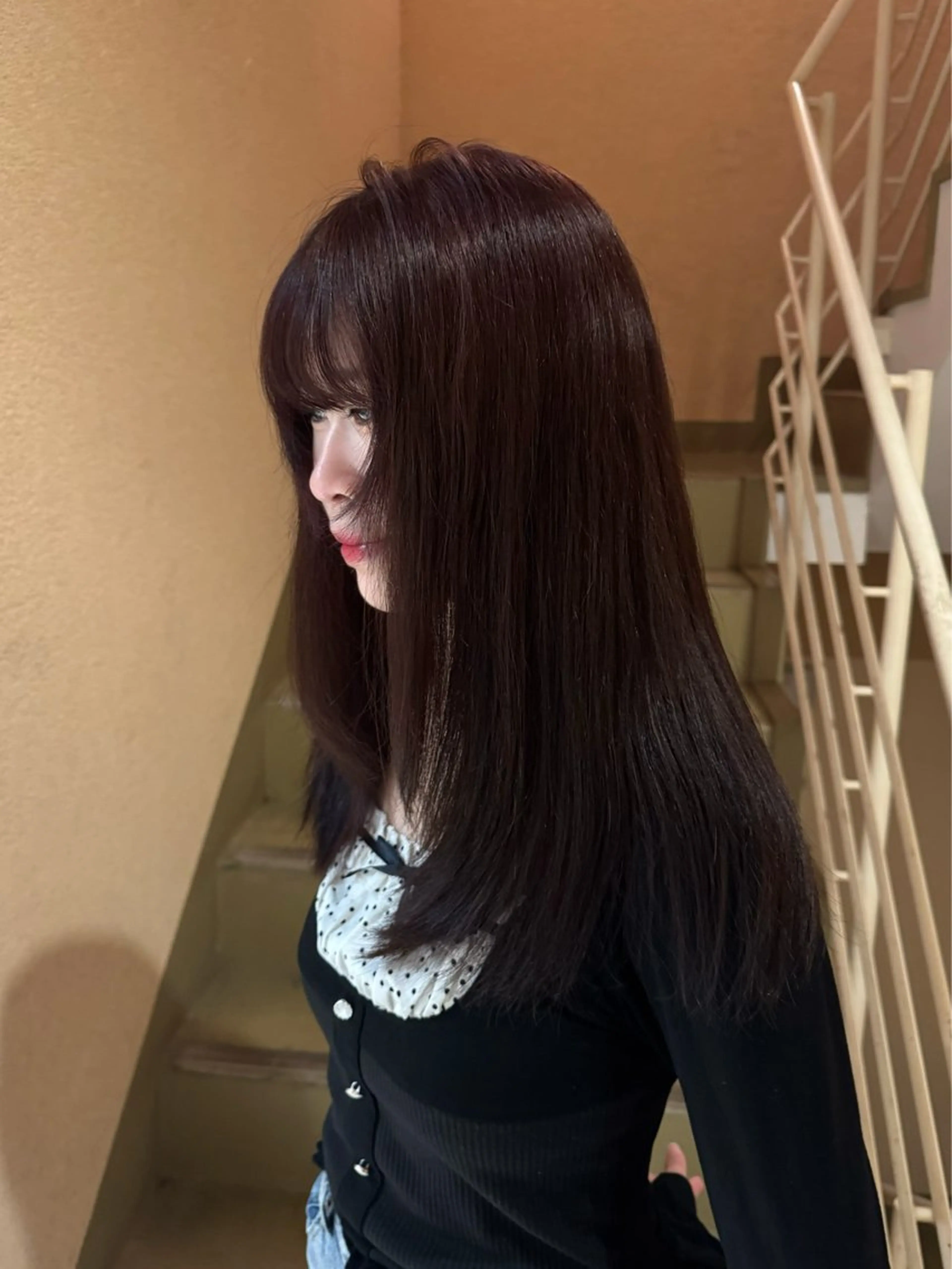 ロング 𝑲𝑨𝑯𝑶 艶カラー/盛れヘア♡のヘアスタイル