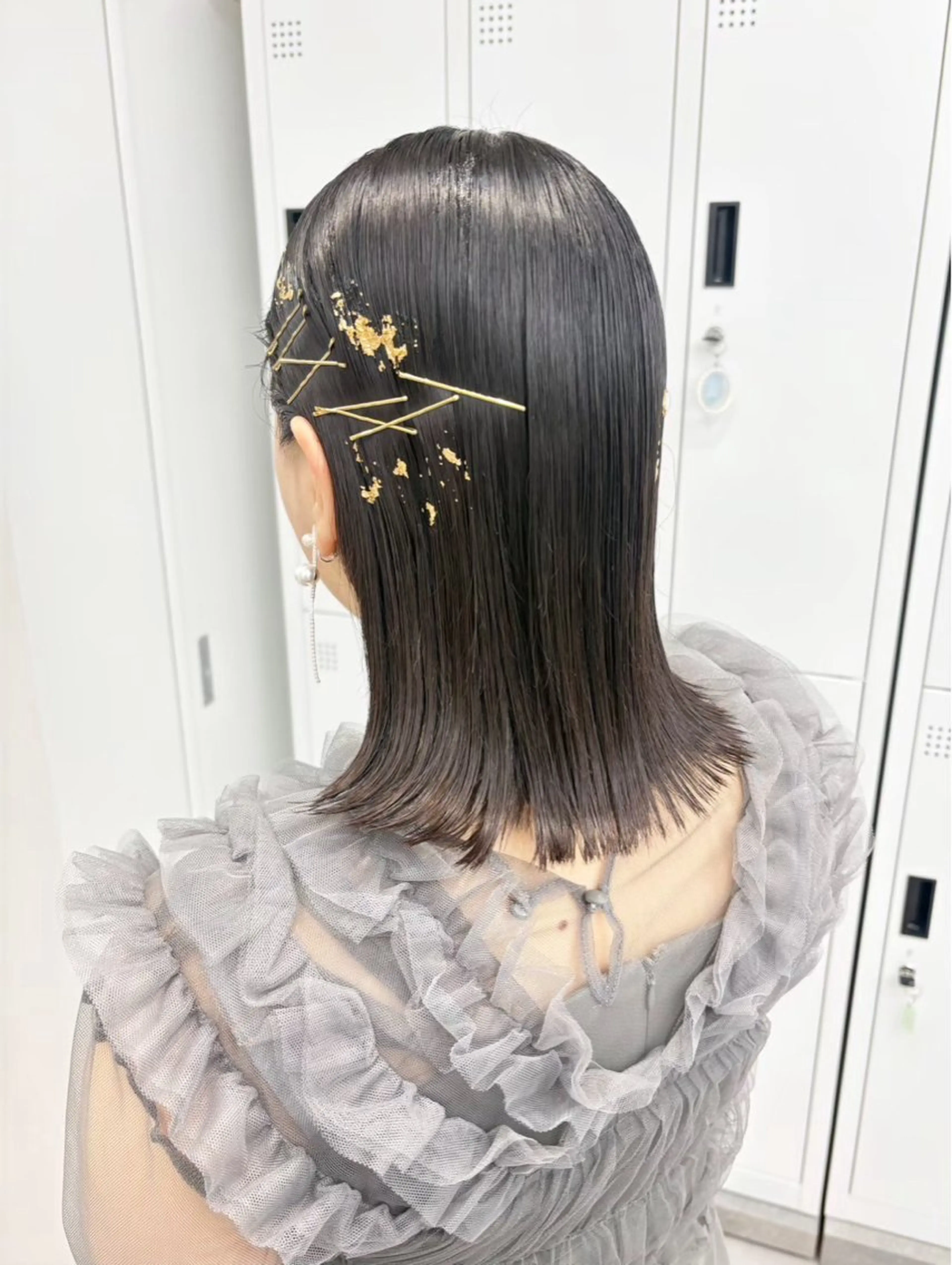 【ミディアムヘアアレンジ𝜗𝜚✨】 髪の毛がミディアムの方はこちらのメニューからご予約ください🙌🏻💞の写真