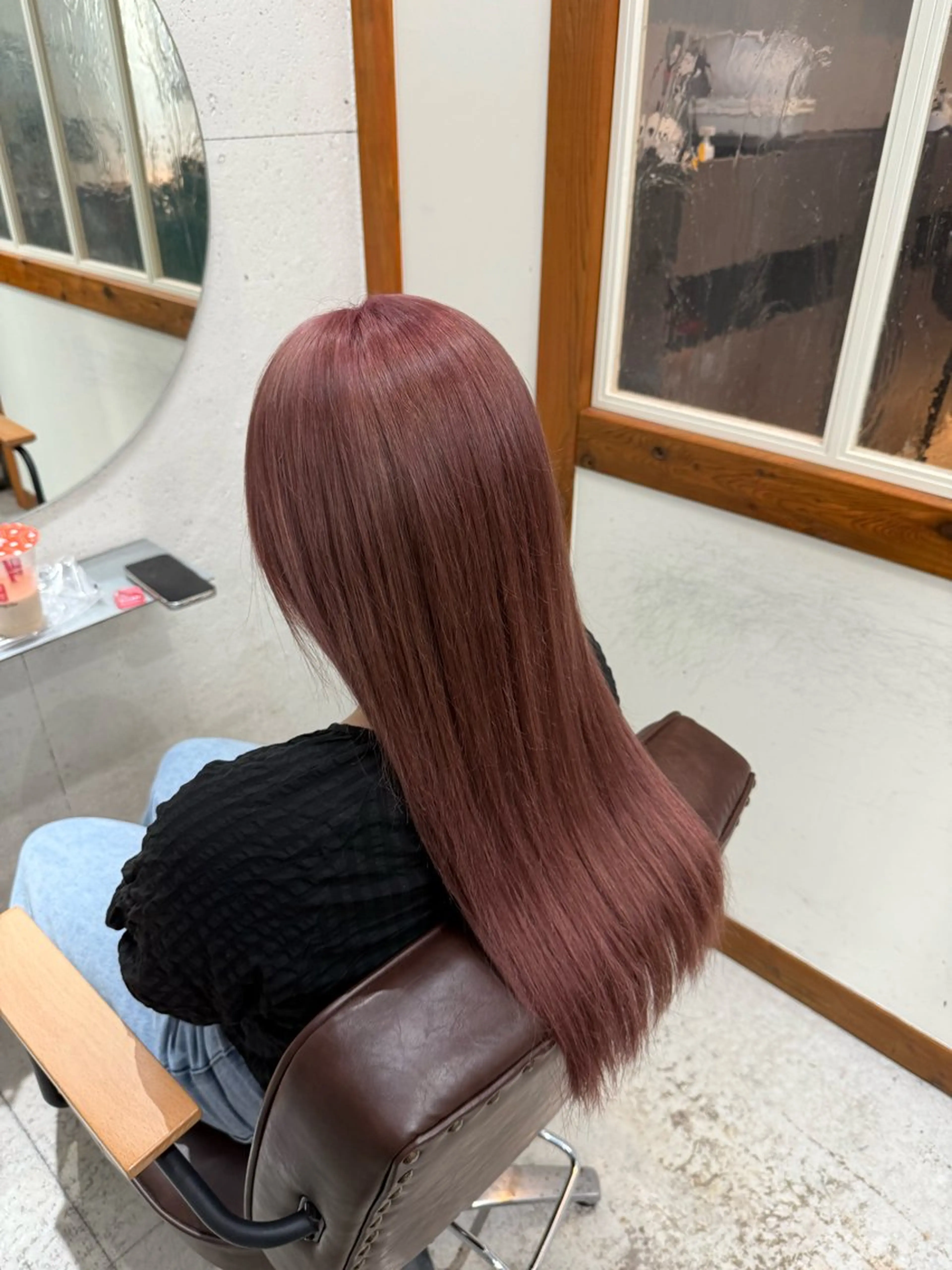 ロング カラー ヘアカラー トリートメント ヘアセット 佐々木 里紗のヘアスタイル