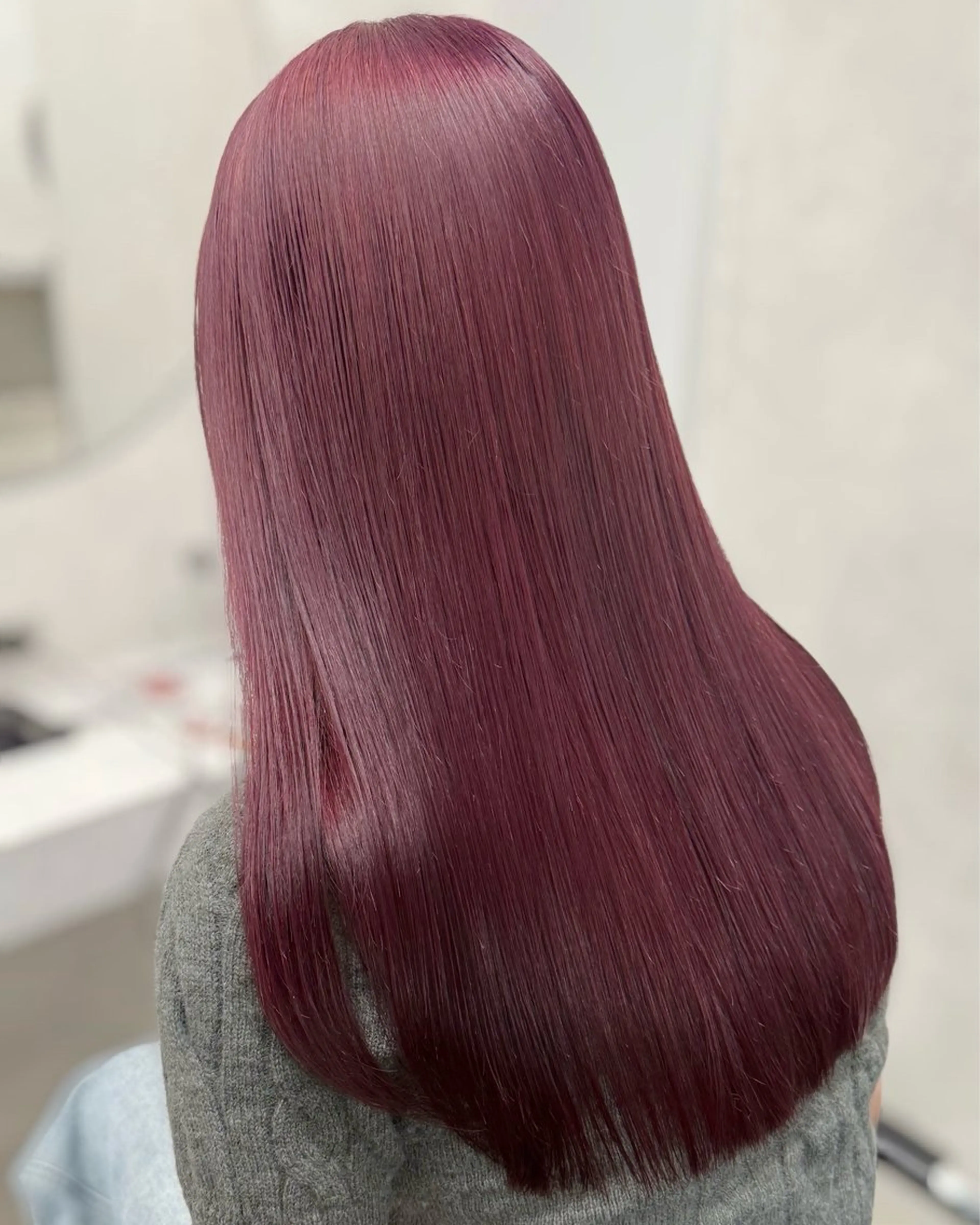 セミロング 韓国風ヘア レイヤーカット 似合わせカット 🍎森貝洋亮🍎 ブリーチカラー特化のヘアスタイル