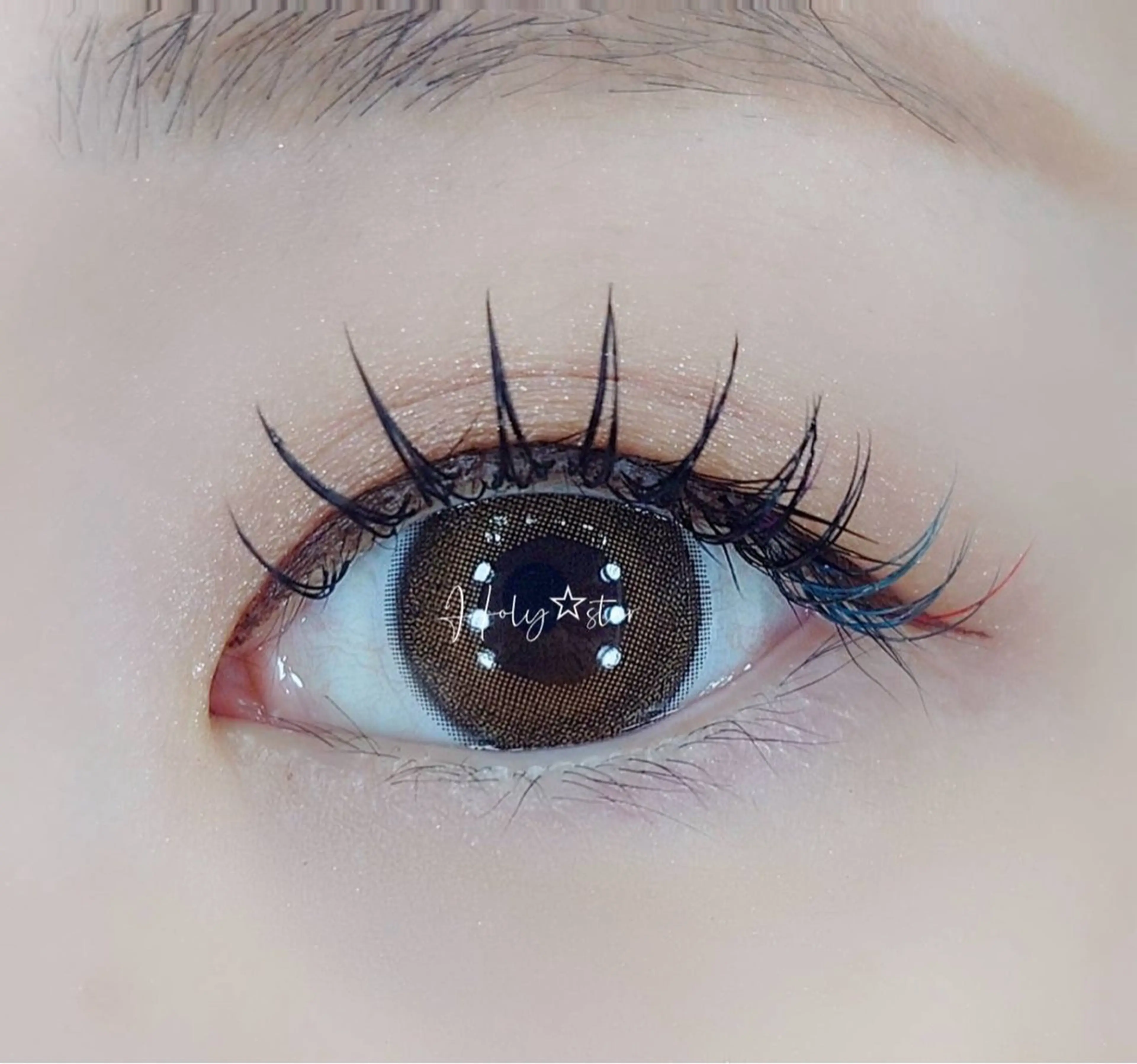 マツエク・マツパ フラットラッシュ セーブル Holy☆star 【ホーリースター】のマツエク・マツパデザイン