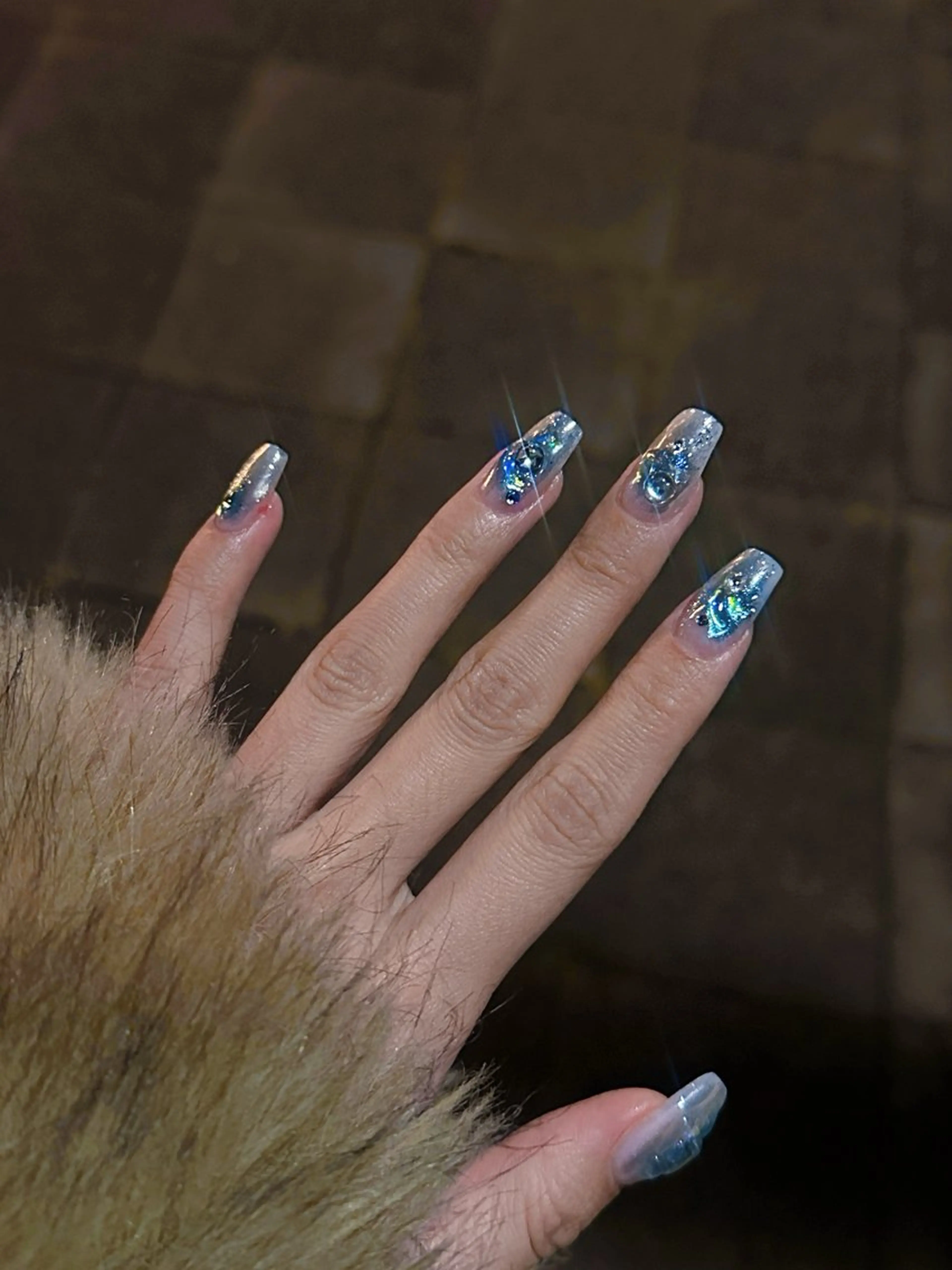 ネイル アートネイル フットネイル ジェルネイル ハート マグネットネイル babarla Nailのネイルデザイン