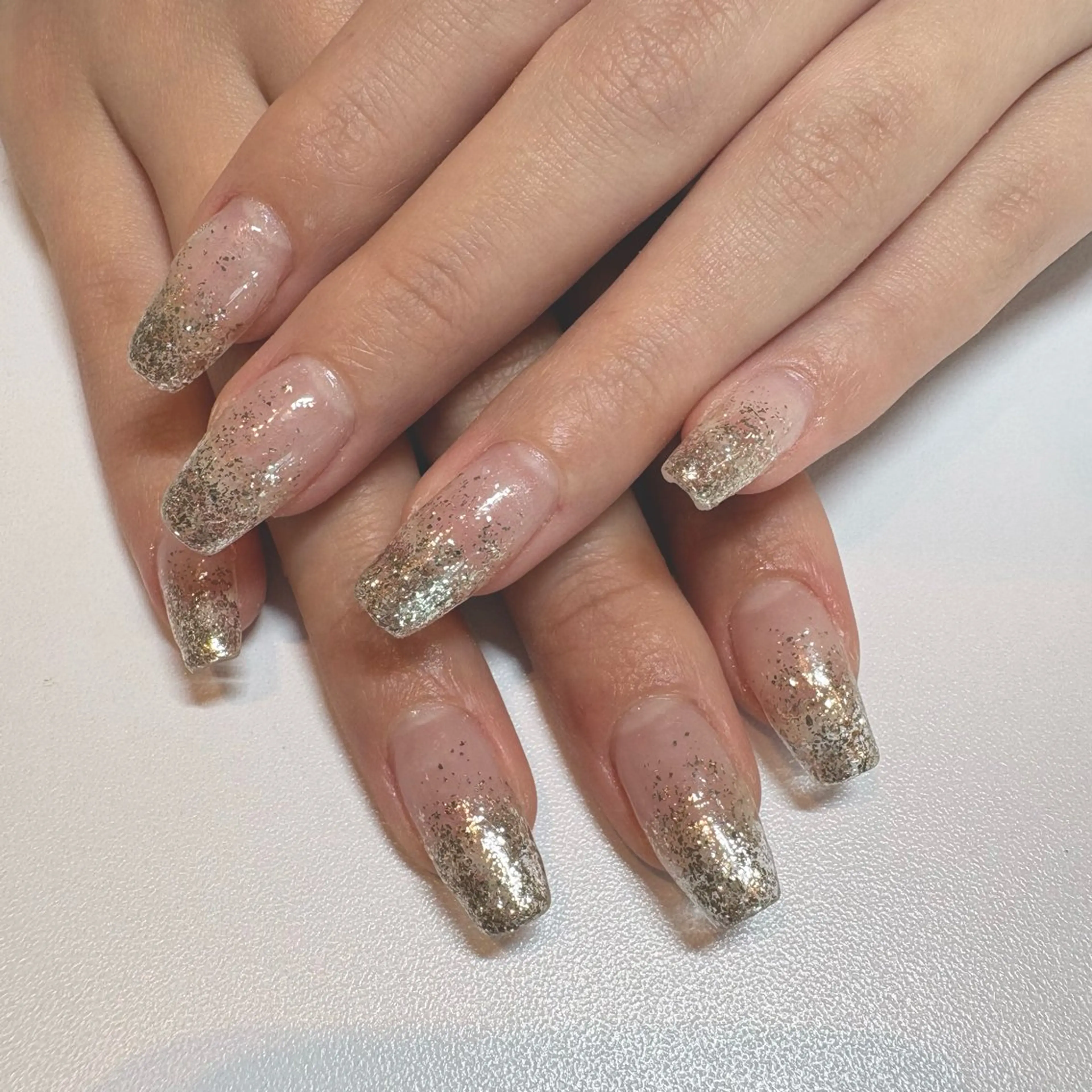 ネイル 長さ出し キラキラネイル ロングネイル Luxe 燕三条店 Miinaのネイルデザイン