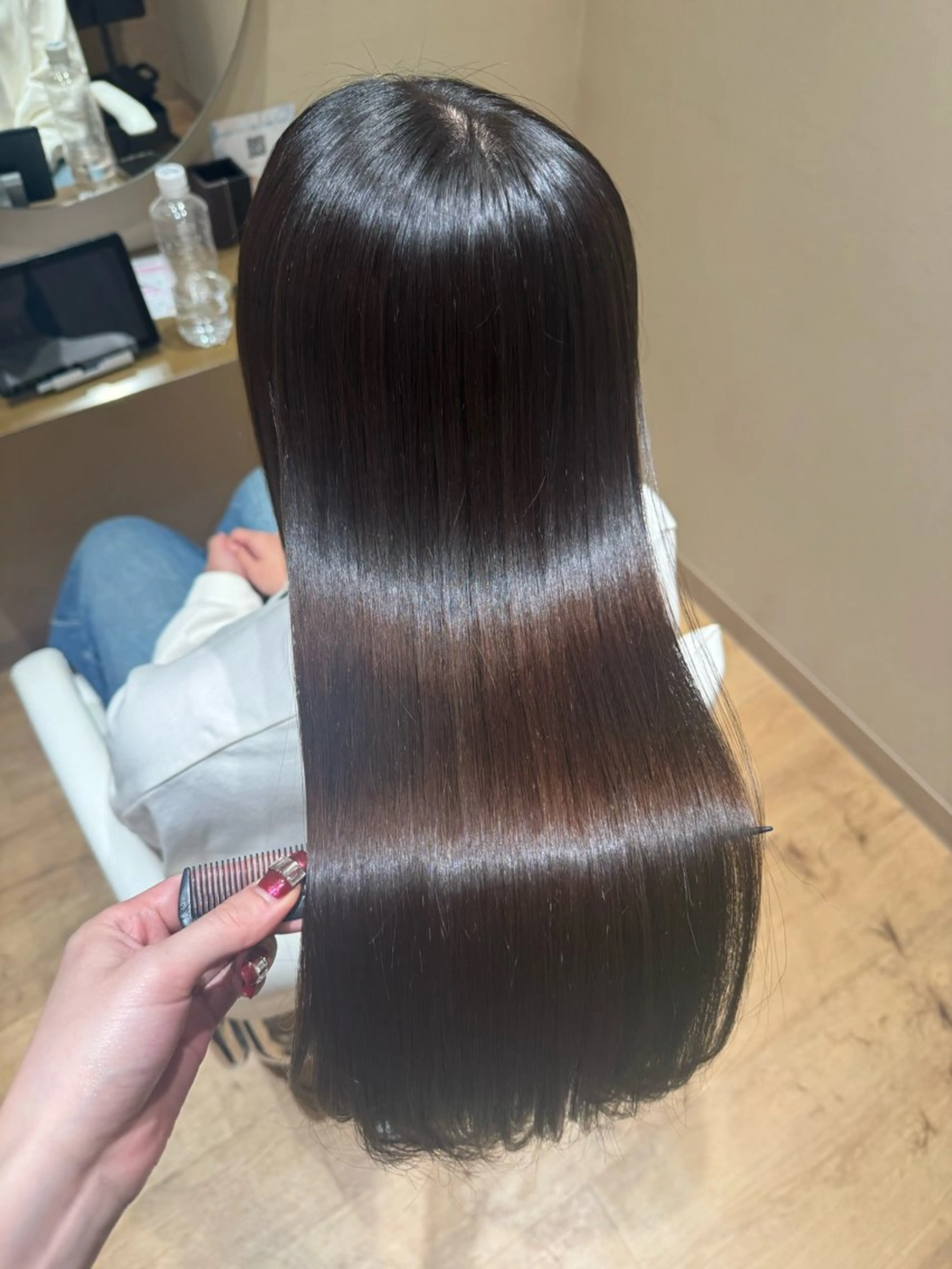 ロング 黒島優香🦋 /縮毛矯正/髪質改善のヘアスタイル