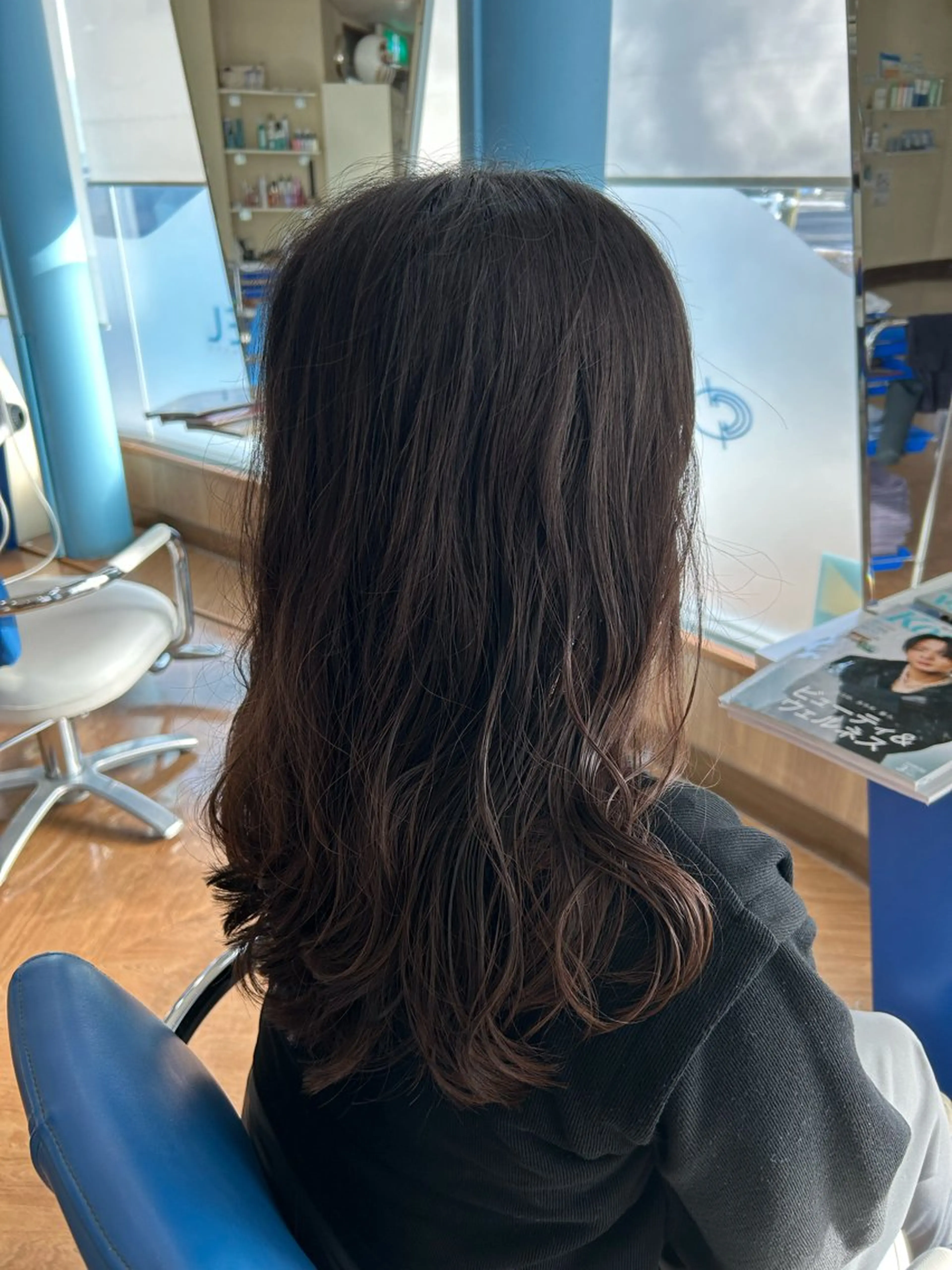 ロング パーマ デジタルパーマ 武井 哉子のヘアスタイル