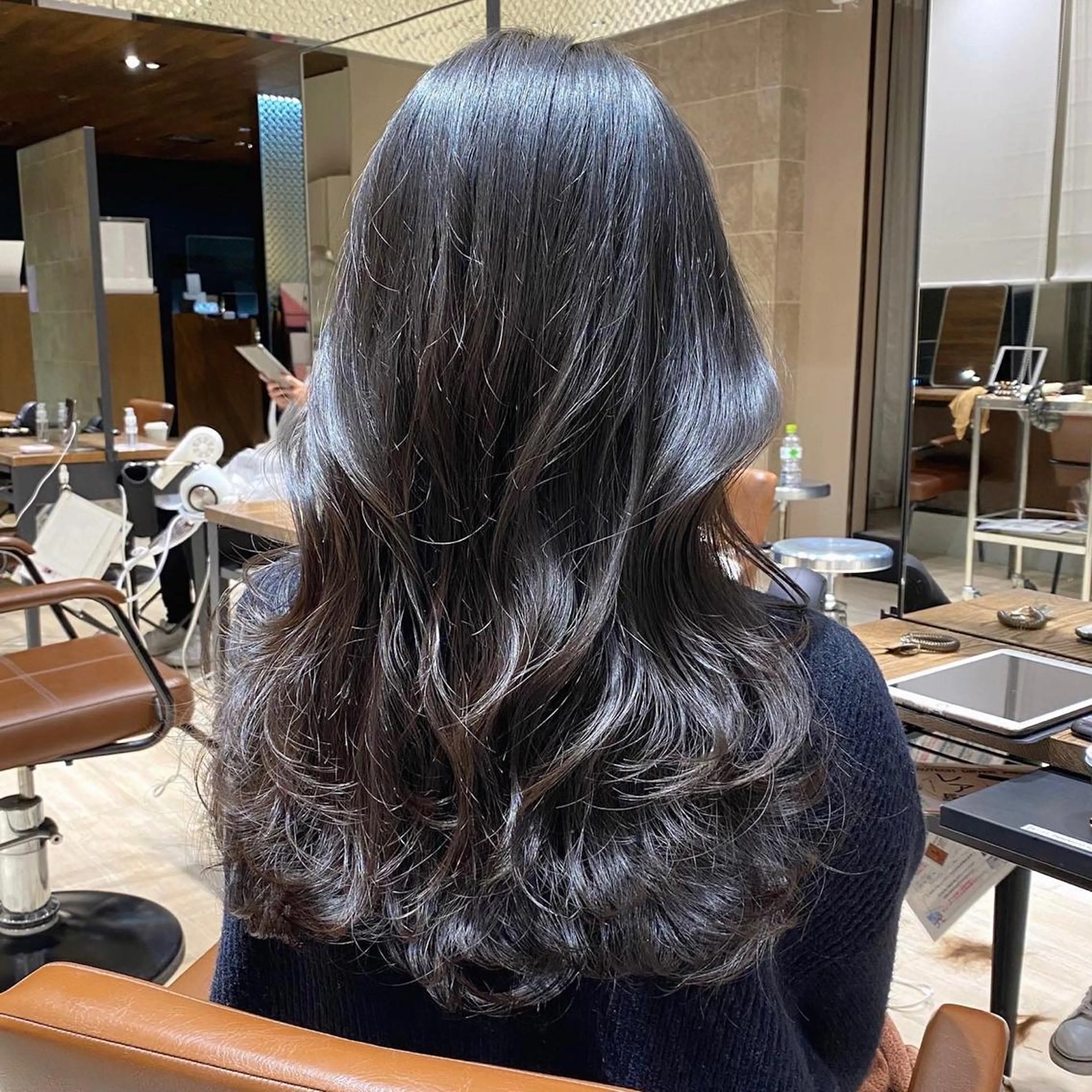 ロング カラー レイヤー/顔周り /透明感🩶高橋大のヘアスタイル
