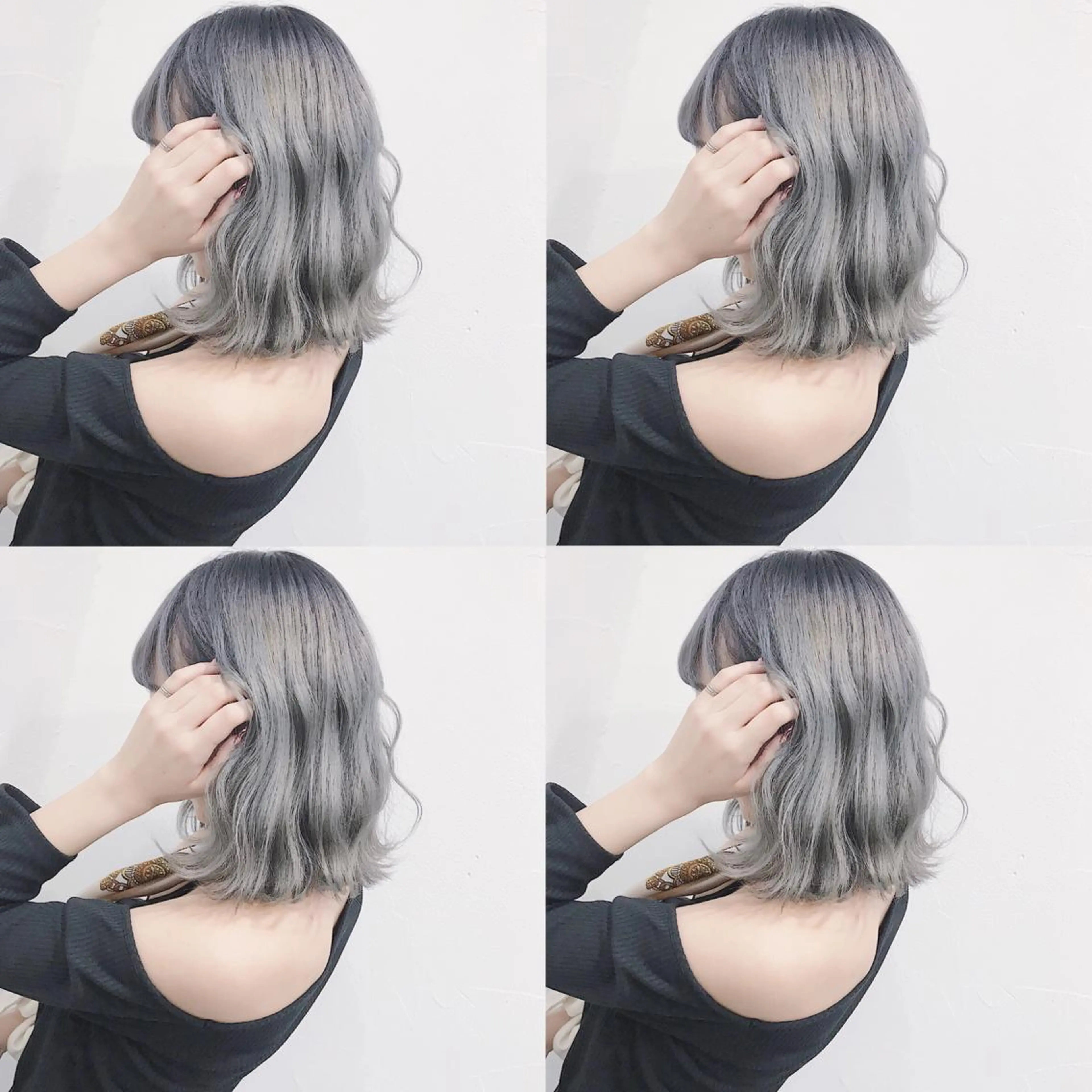 ミディアム カラー ヘアアレンジ カット ヘアカラー トリートメント TAKUMAブリーチ /切りっぱなし🪽のヘアスタイル