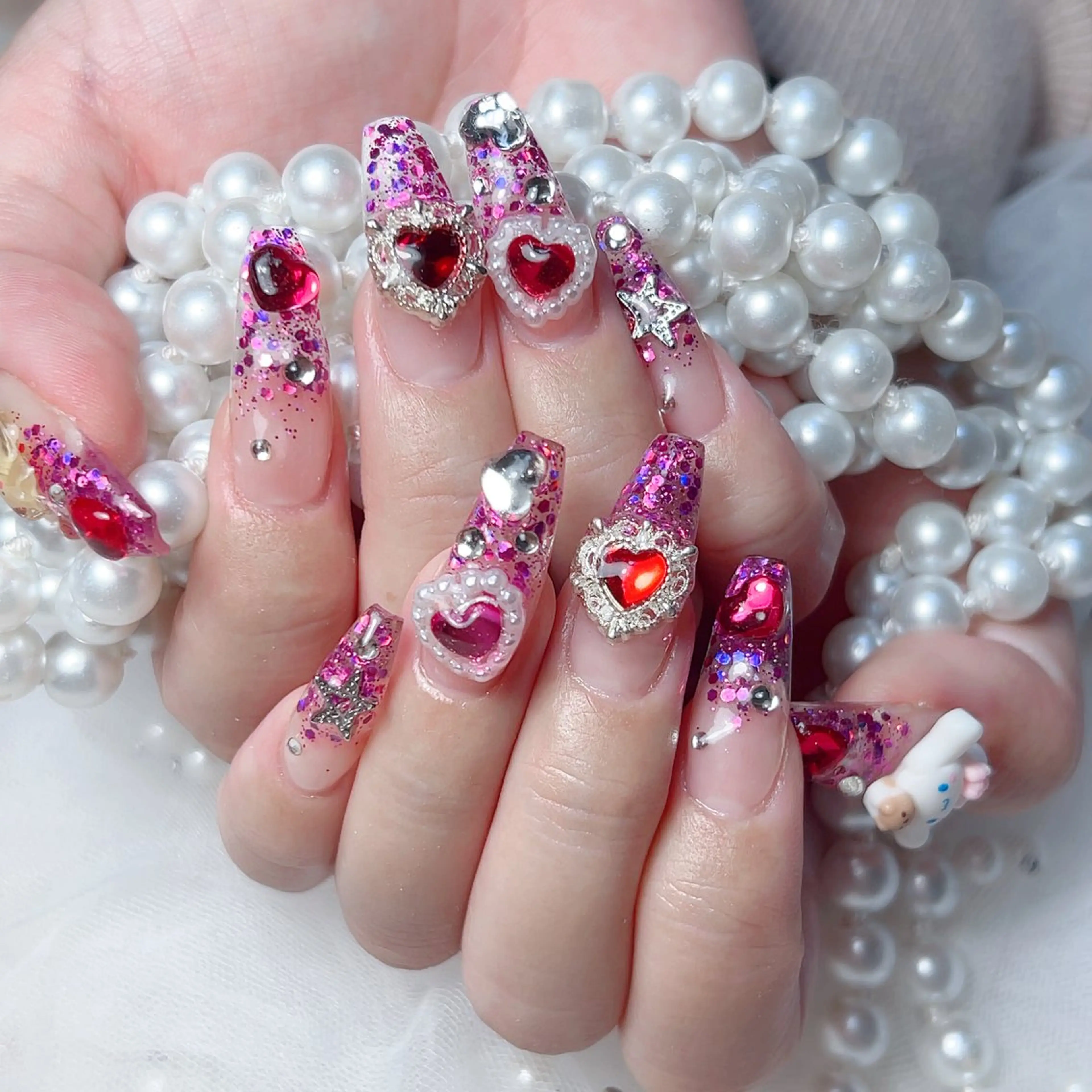 ネイル M🌷nail 長さだし専門店のネイルデザイン