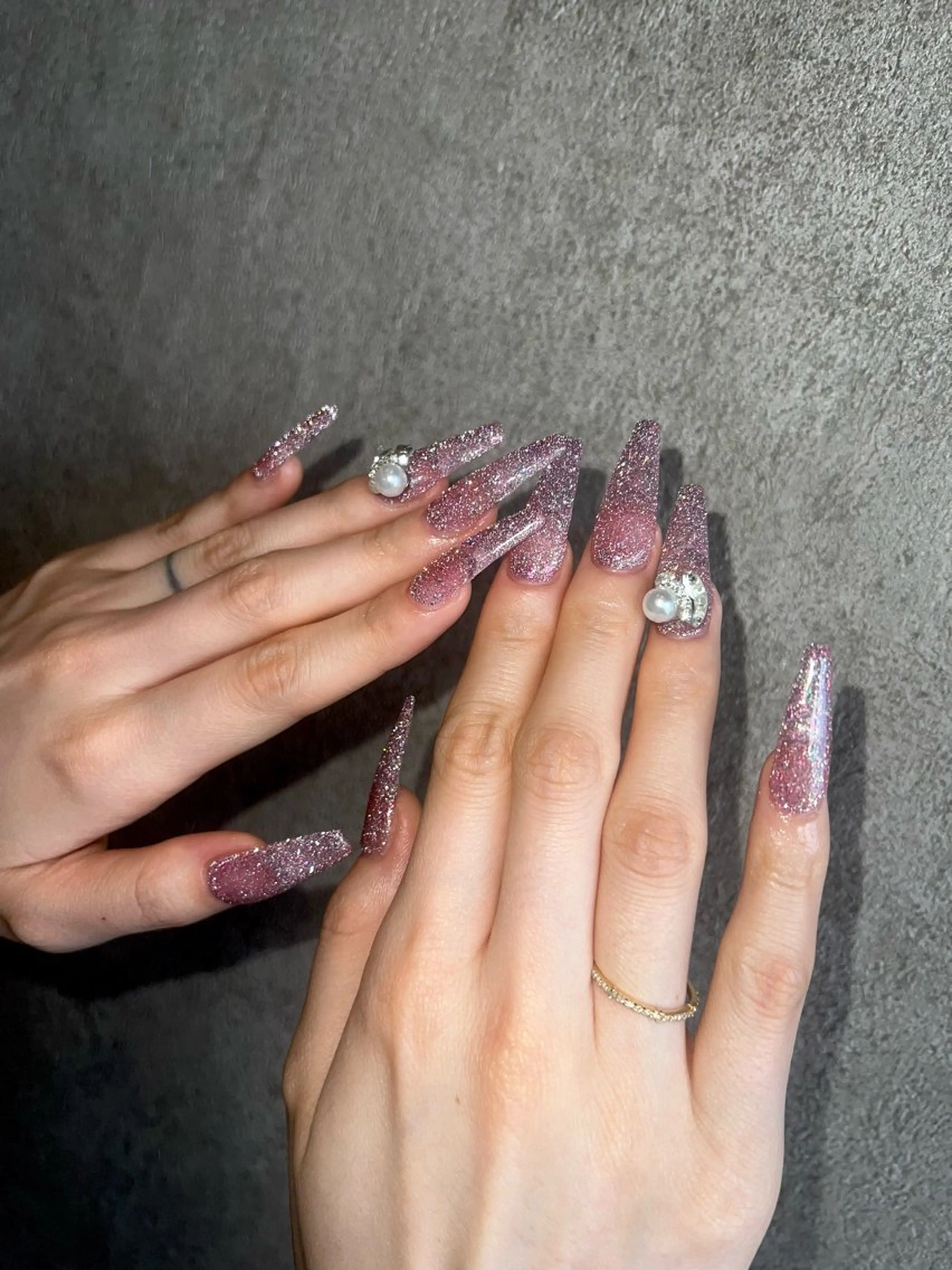 ネイル フラッシュネイル ロングネイル スカルプネイル LACHIC NOZOMIのネイルデザイン