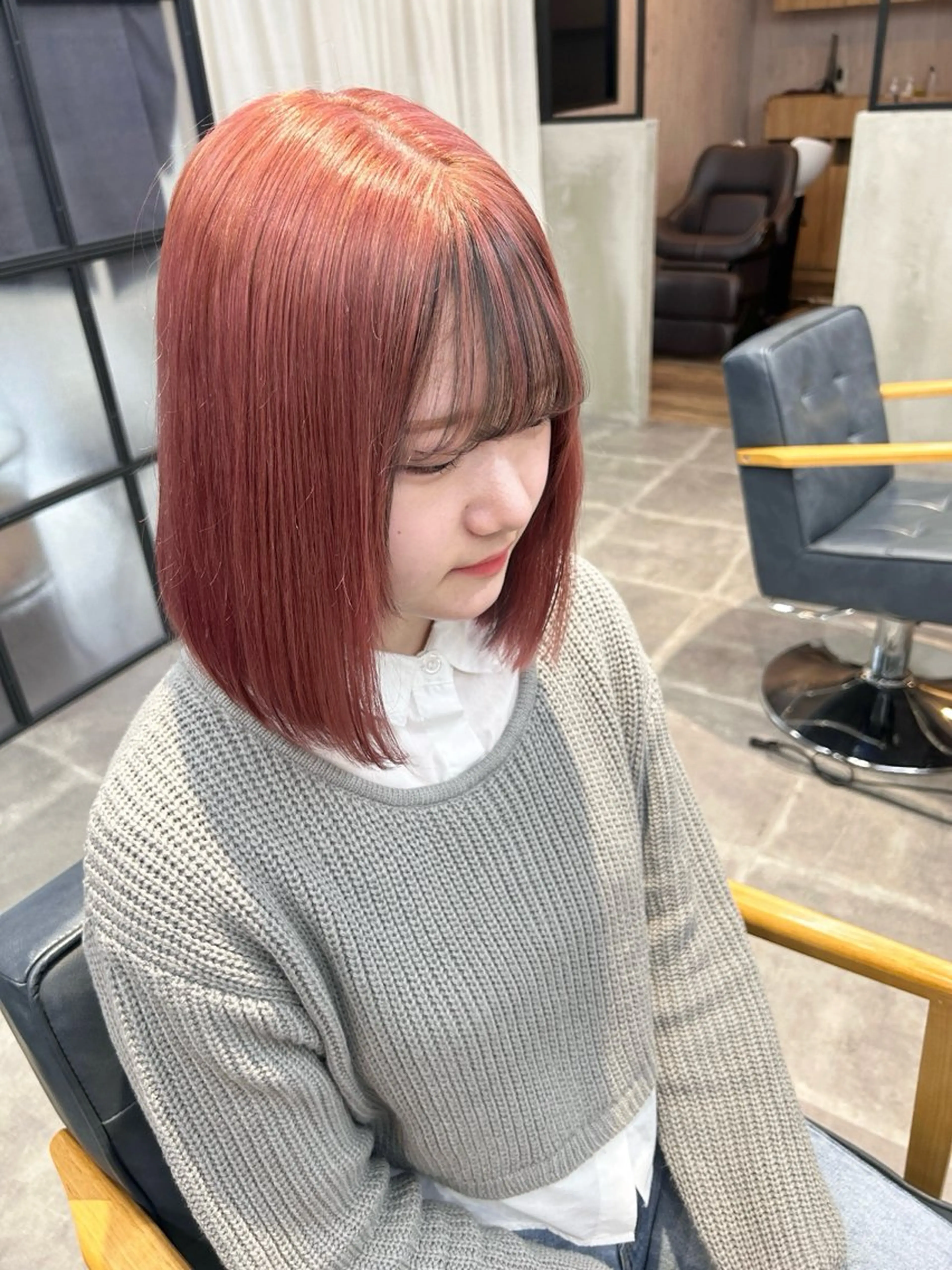 ミディアム カラー newi梅田🫧韓国 ヘア🫧sakiのヘアスタイル