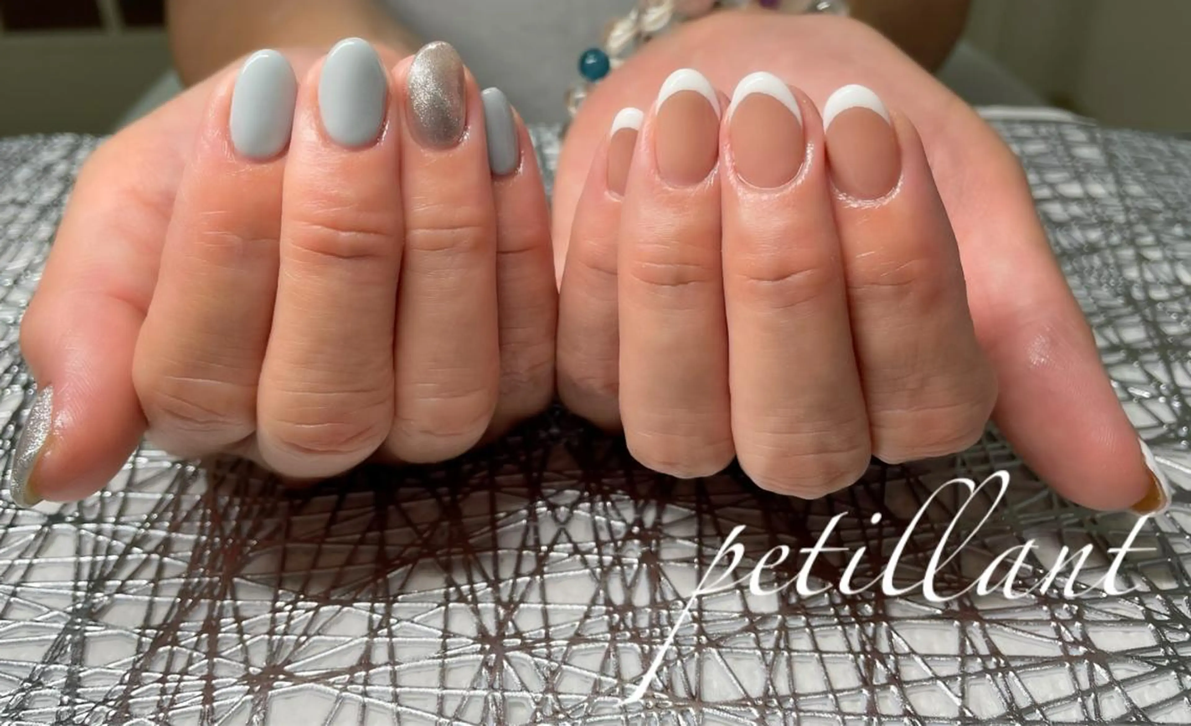 ネイル アートネイル フレンチネイル nail salon petillantのネイルデザイン