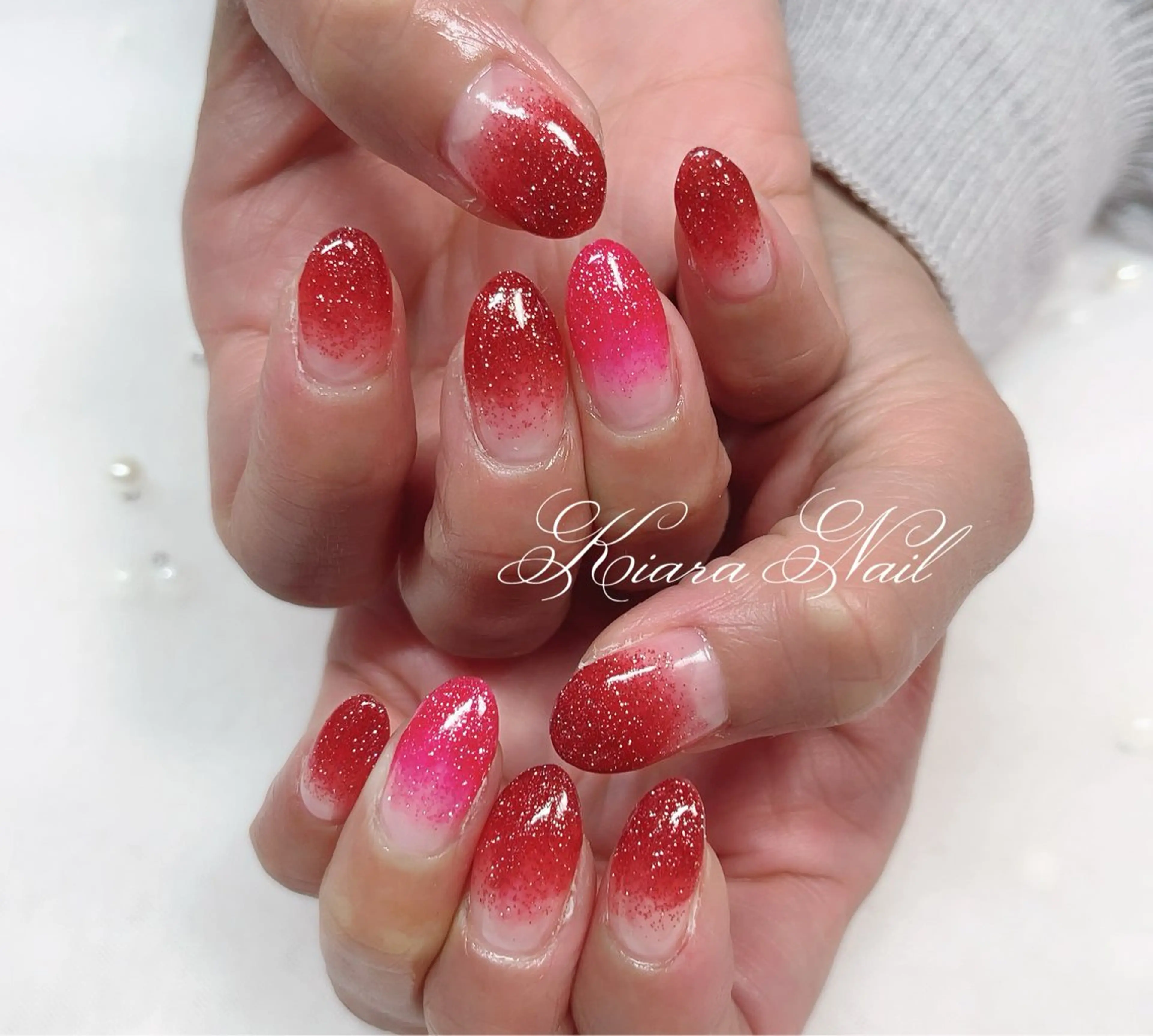 ネイル フラッシュネイル グラデーション 🍭Kiara Nail🍭のネイルデザイン