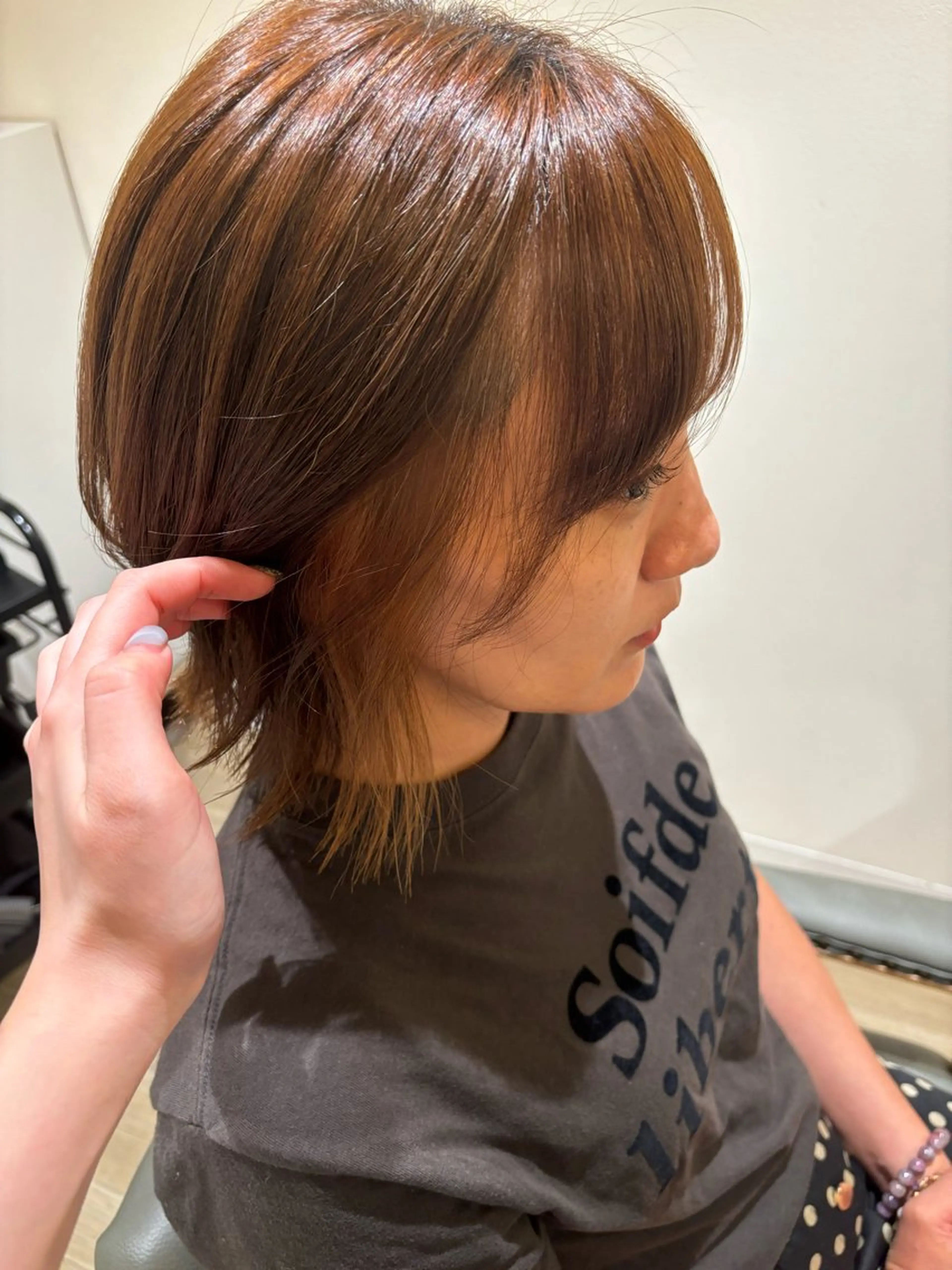 ショート カラー ベージュカラー 中田 渚のヘアスタイル