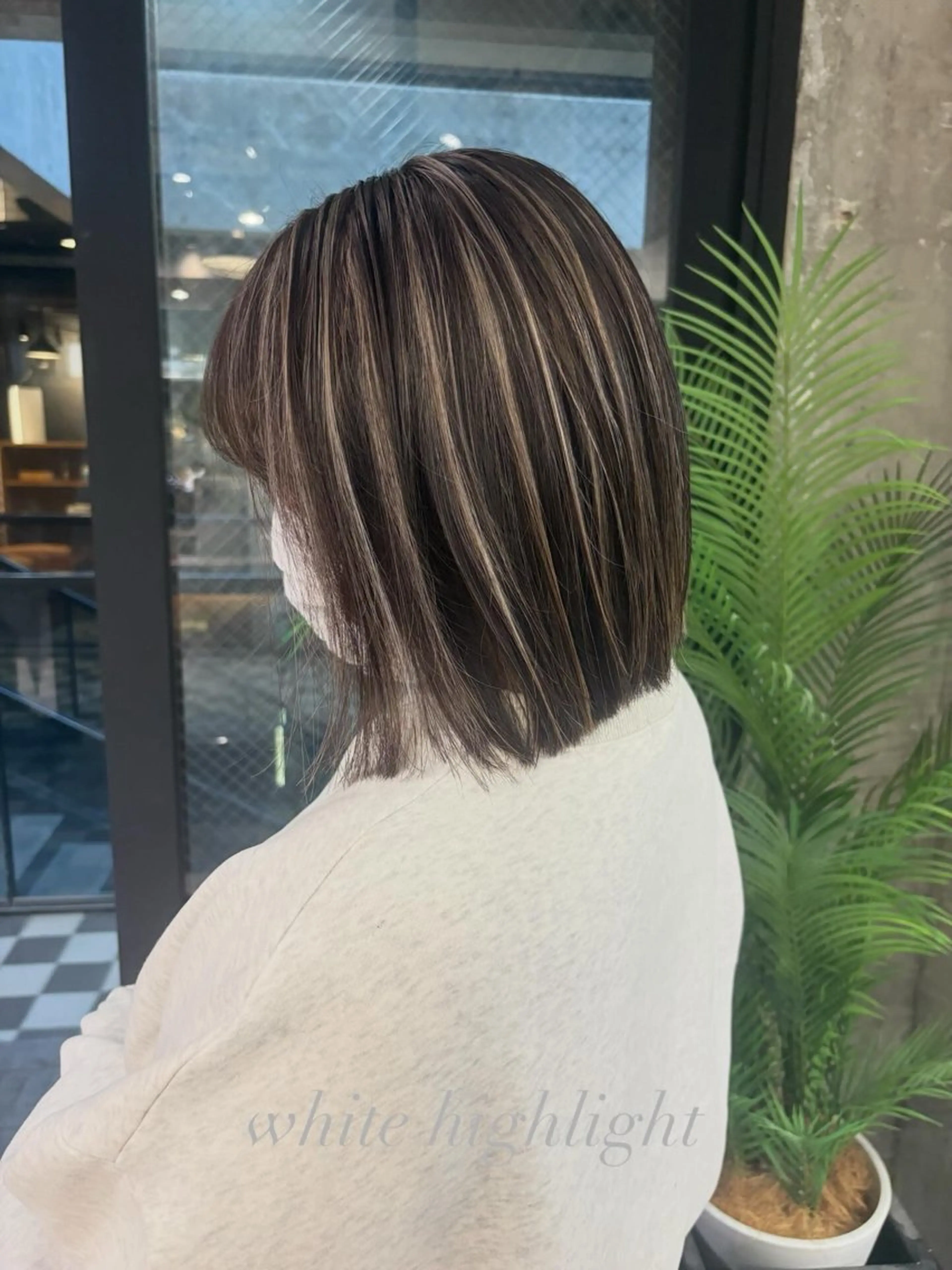 ミディアム カラー ヘアカラー ♡ハイライトカラー shinri♡のヘアスタイル