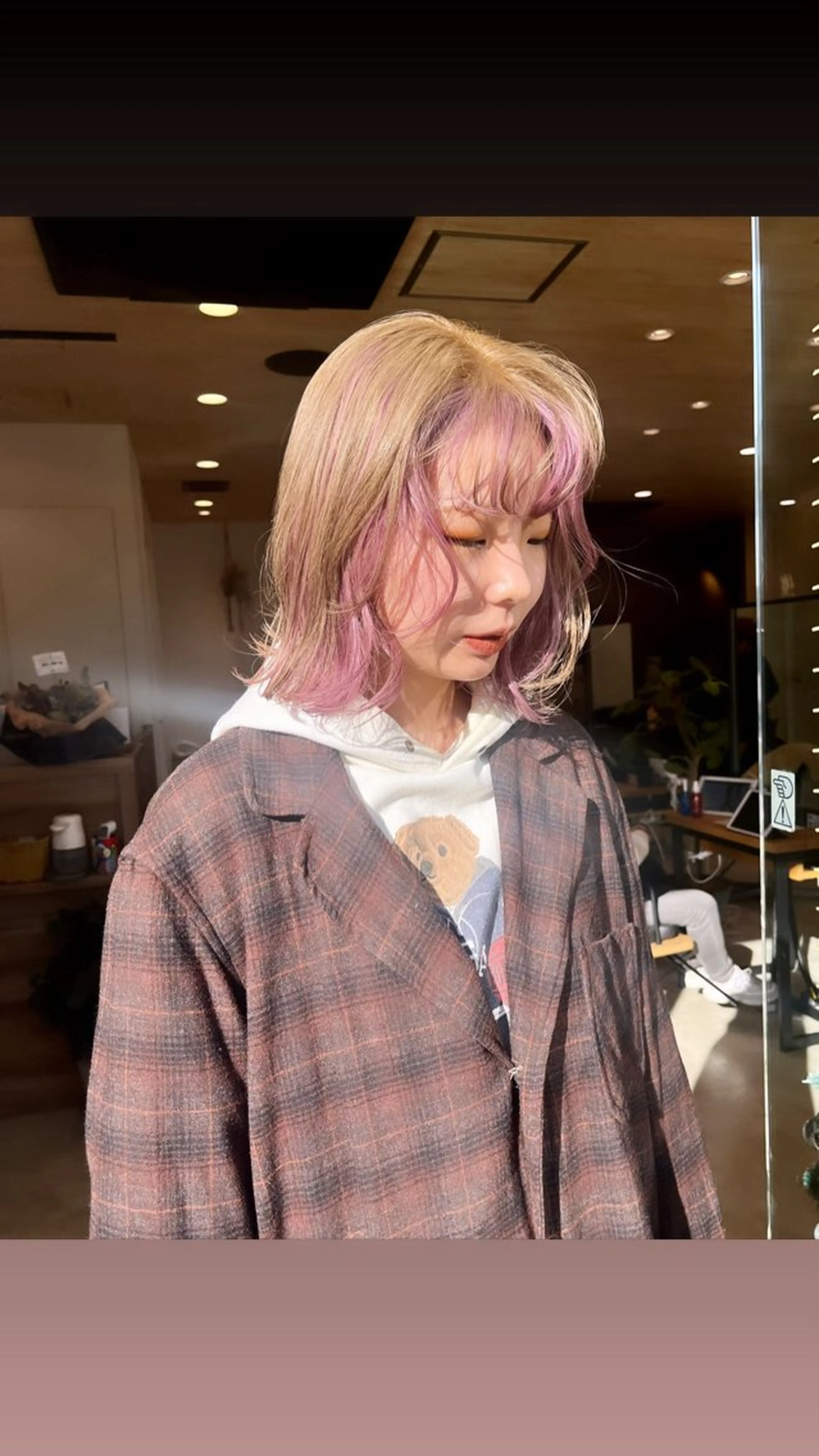 ミディアム カラー ブリーチ レイヤー/似合わせ/ yuan⟡.·のヘアスタイル