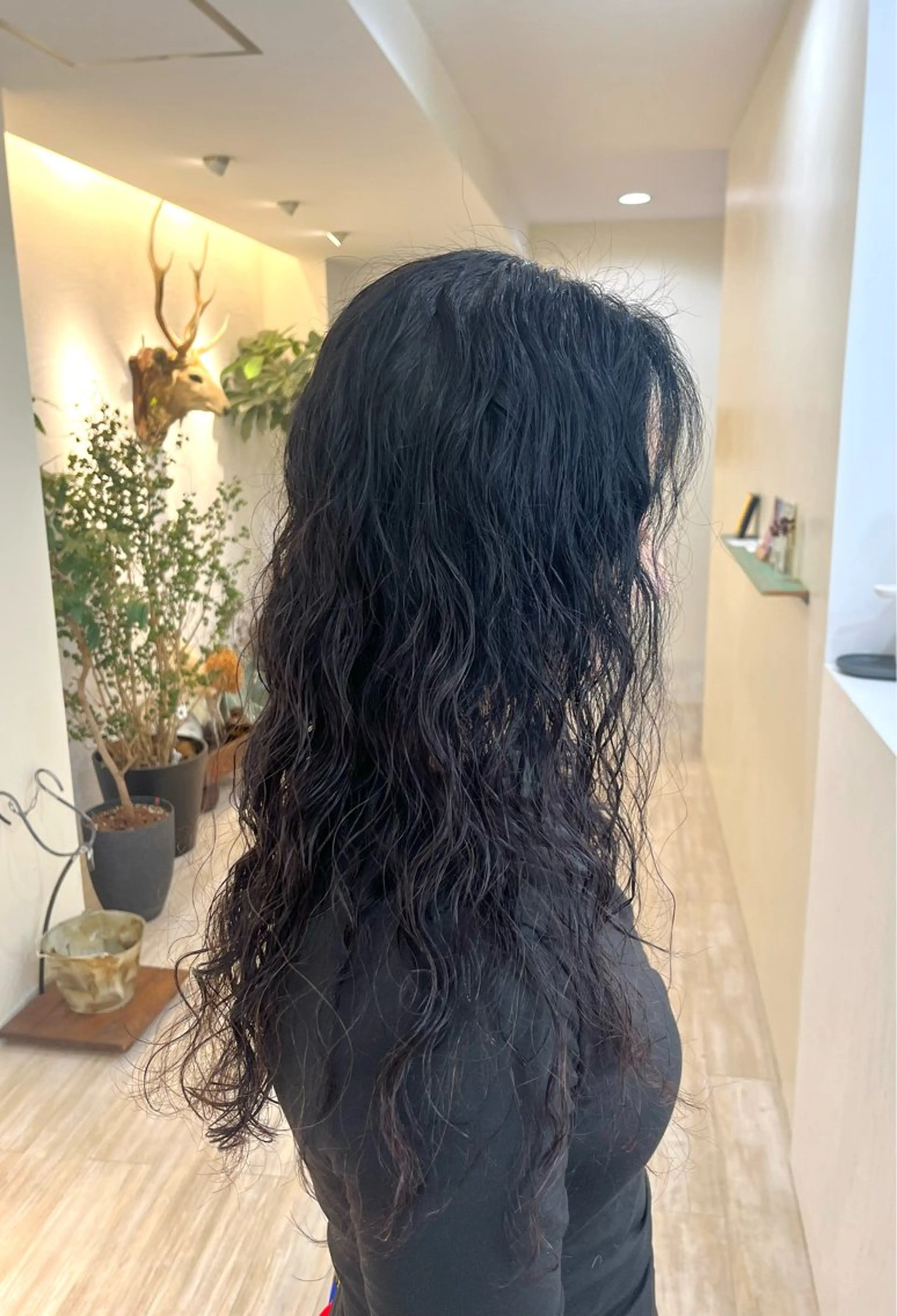 セミロング カット パーマ トリートメント つぼみ/パーマ ／レイヤー／ボブのヘアスタイル