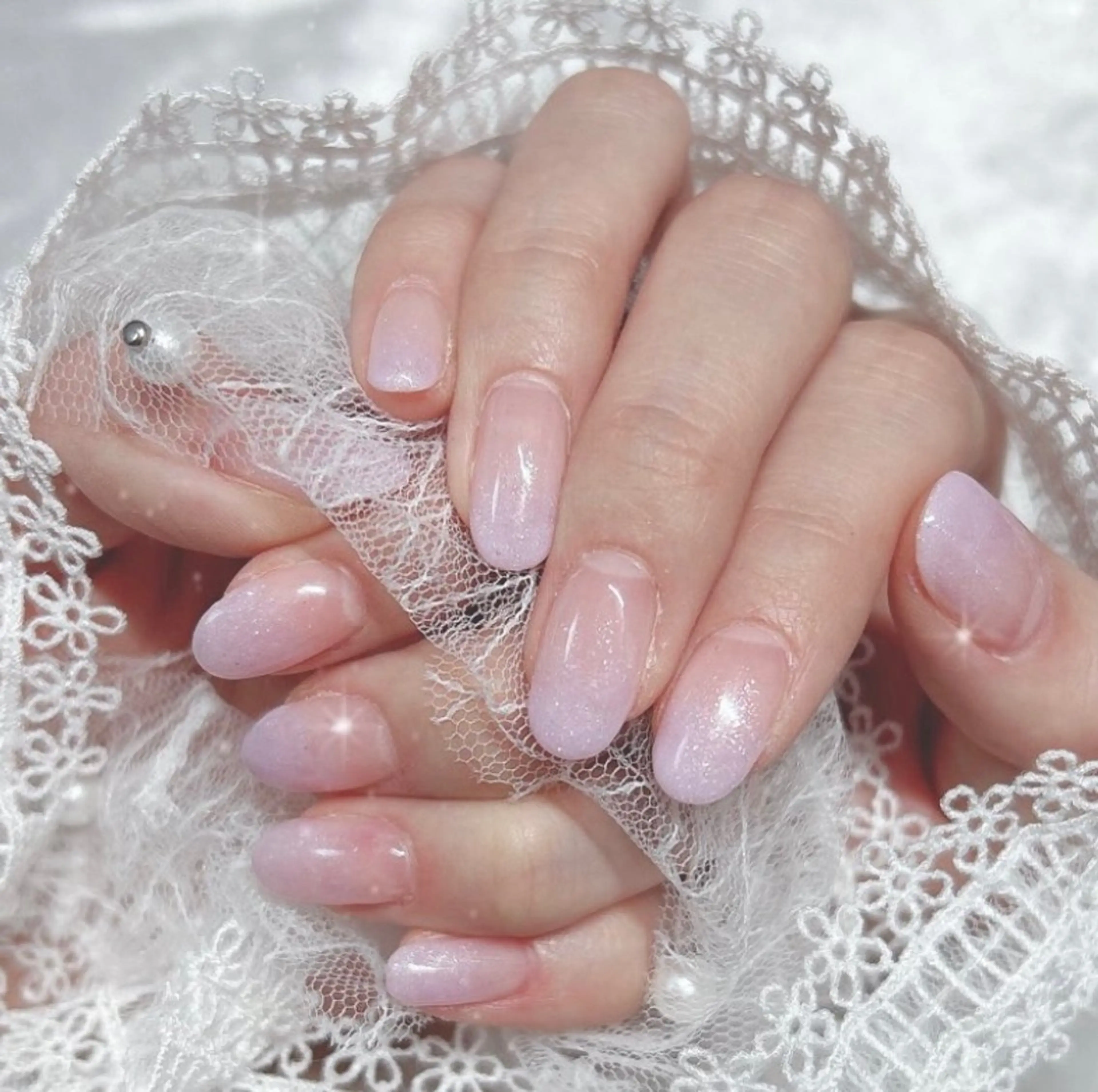 ネイル ラメ(グリッター) Best Nail Yu🎀🫧のネイルデザイン