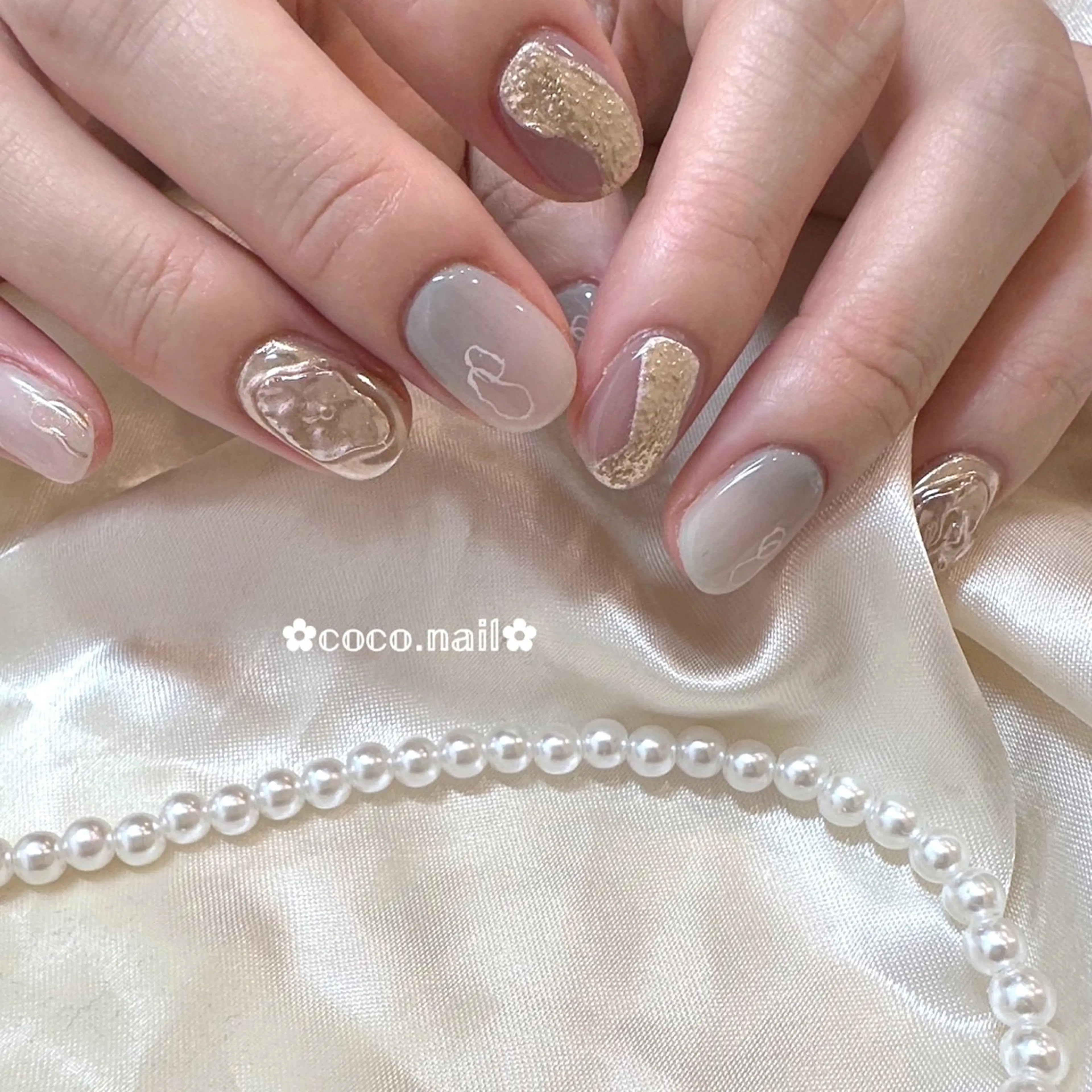 ネイル ハンドネイル lili.nail y2k/長さ出しのネイルデザイン