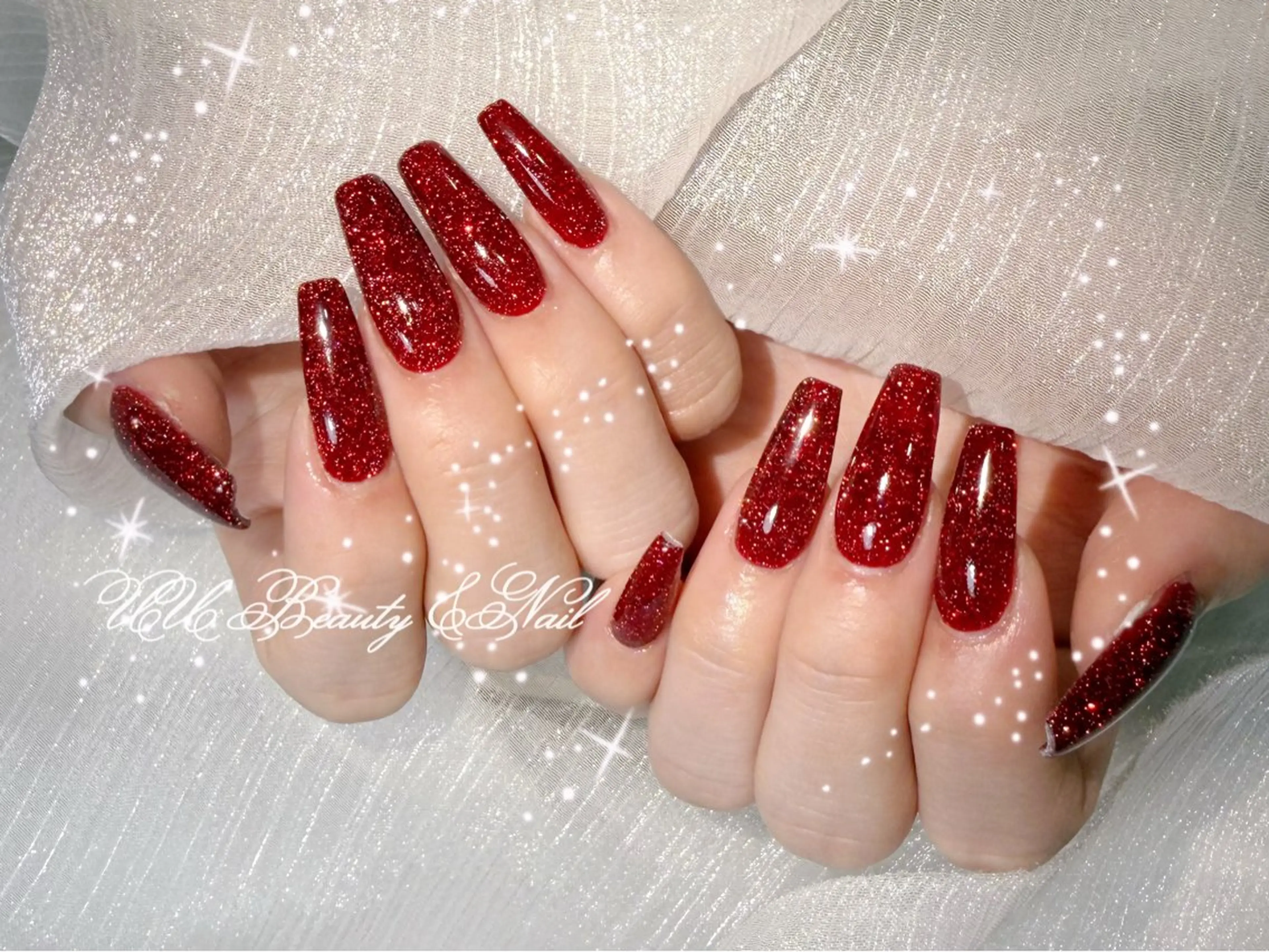 【Hand】チップ長出しマグネット/フラッシュワンカラー/ラメグラ7980の写真