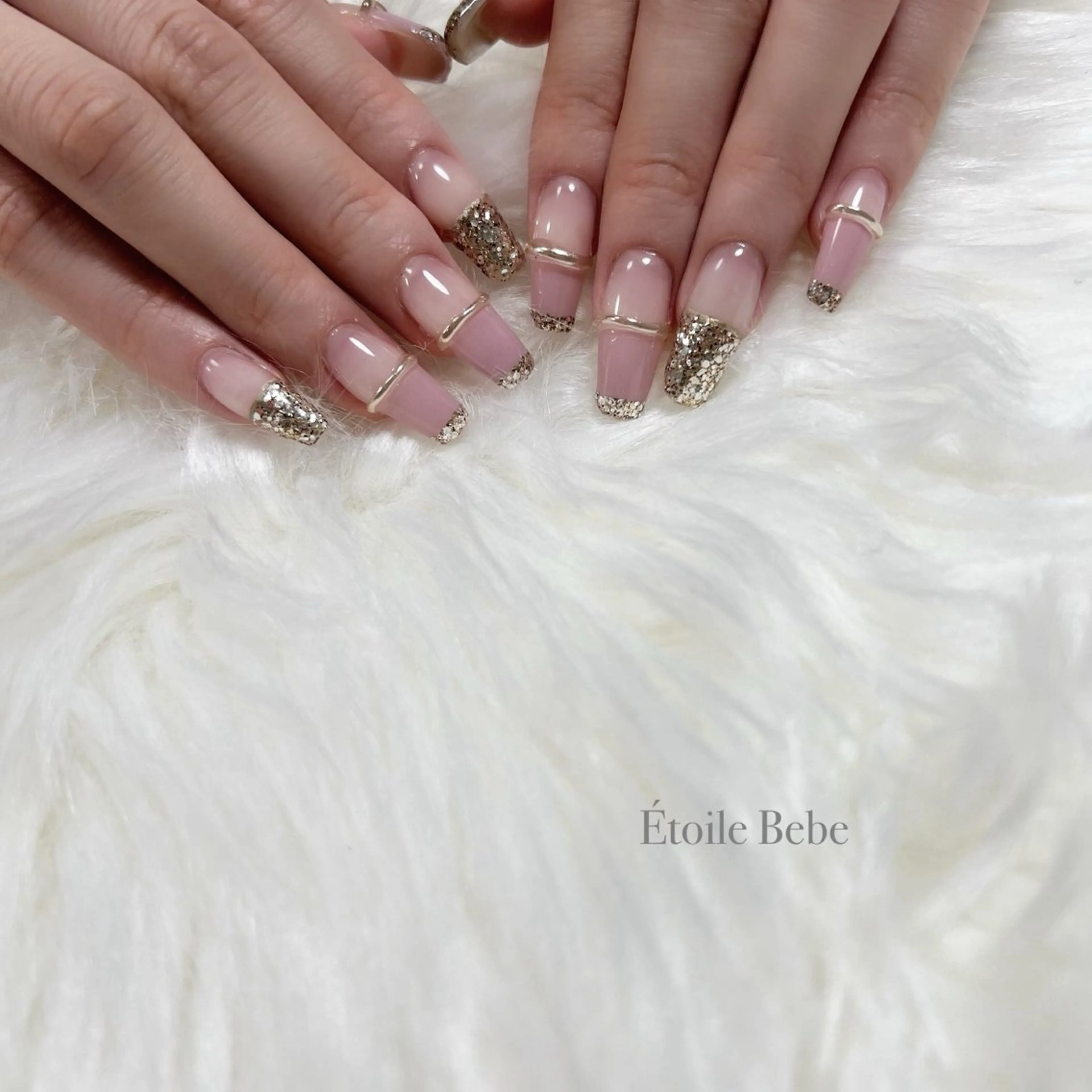 ネイル ブラウン 大理石ネイル(マーブル) ニュアンスネイル オフィスネイル シンプルネイル Étoile Bebeのエステ・リラクイメージ
