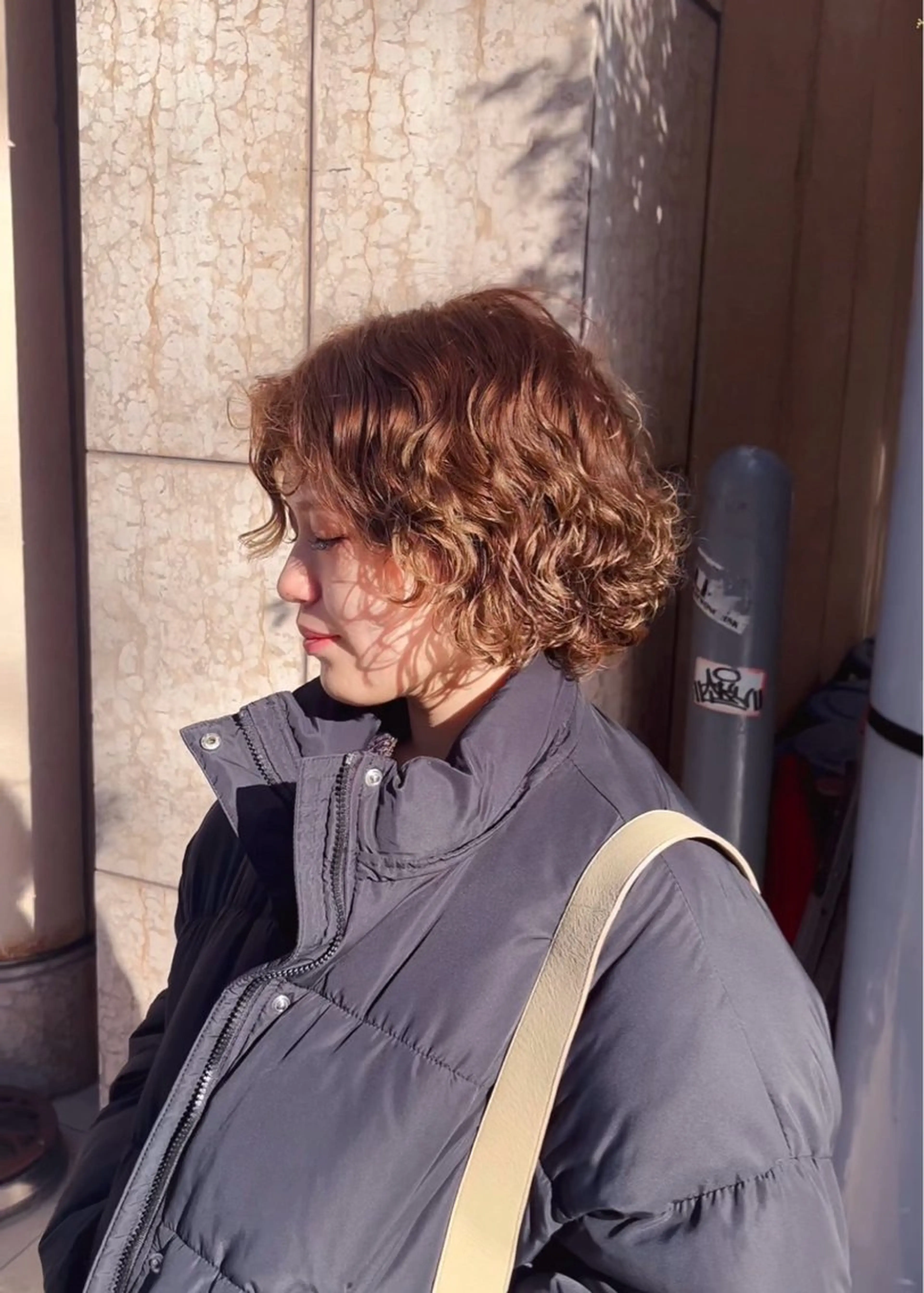 ショート パーマ カット パーマ トリートメント 山口 陸のヘアスタイル