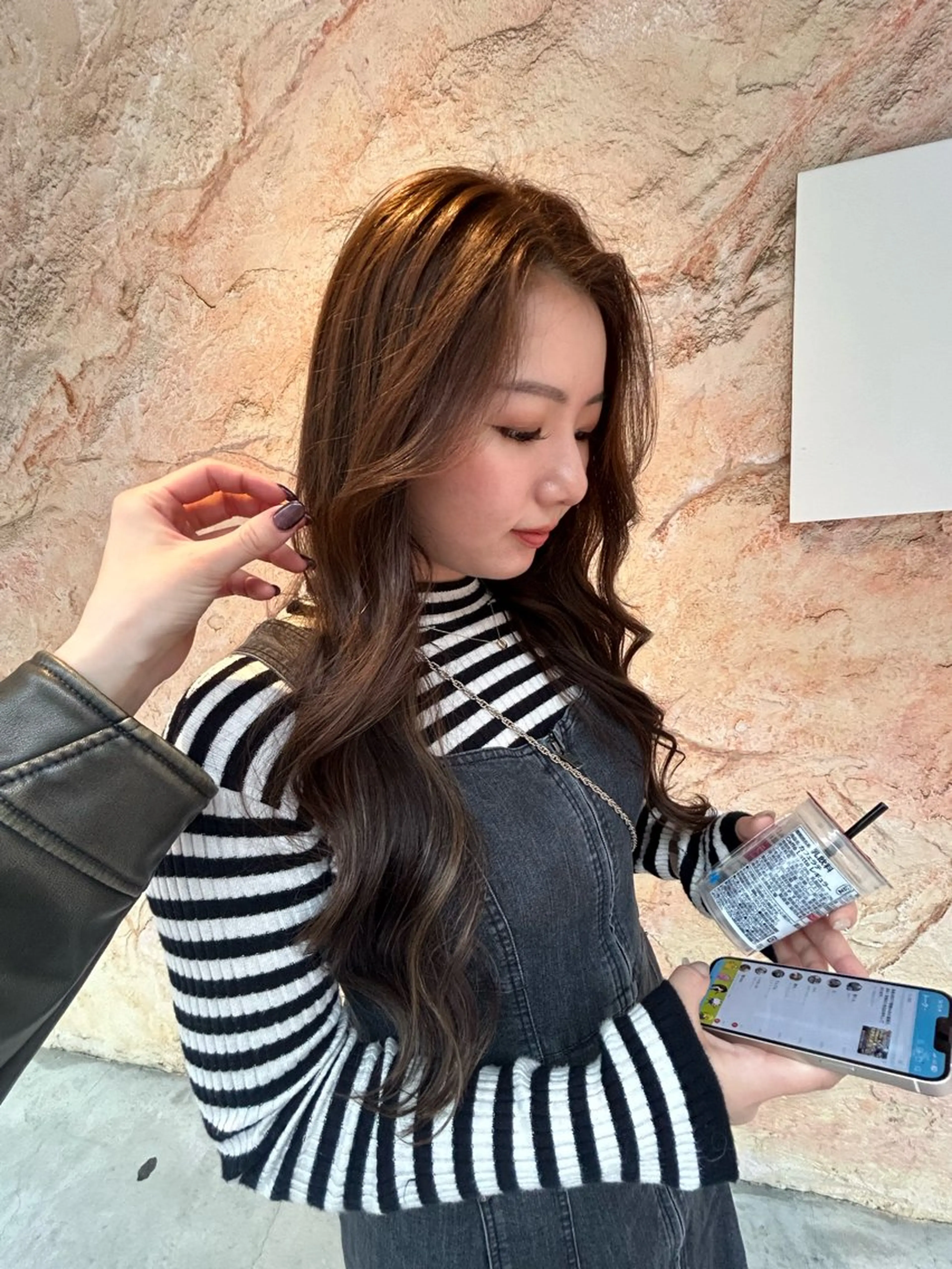 ロング カラー ヘアアレンジ 堺東Ripper "muaのヘアスタイル