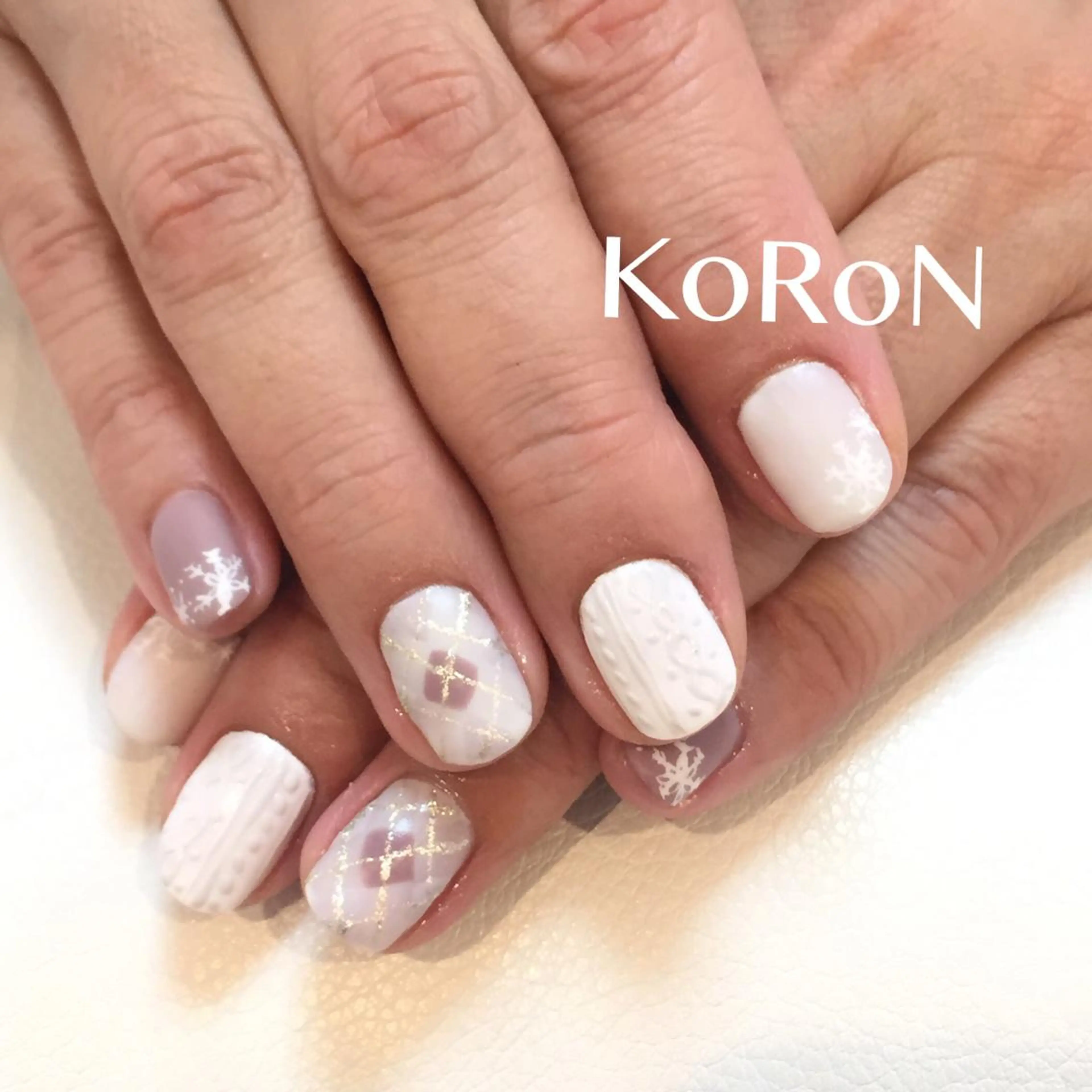 ネイル 冬ネイル 自宅サロン鎌倉 KORONのネイルデザイン